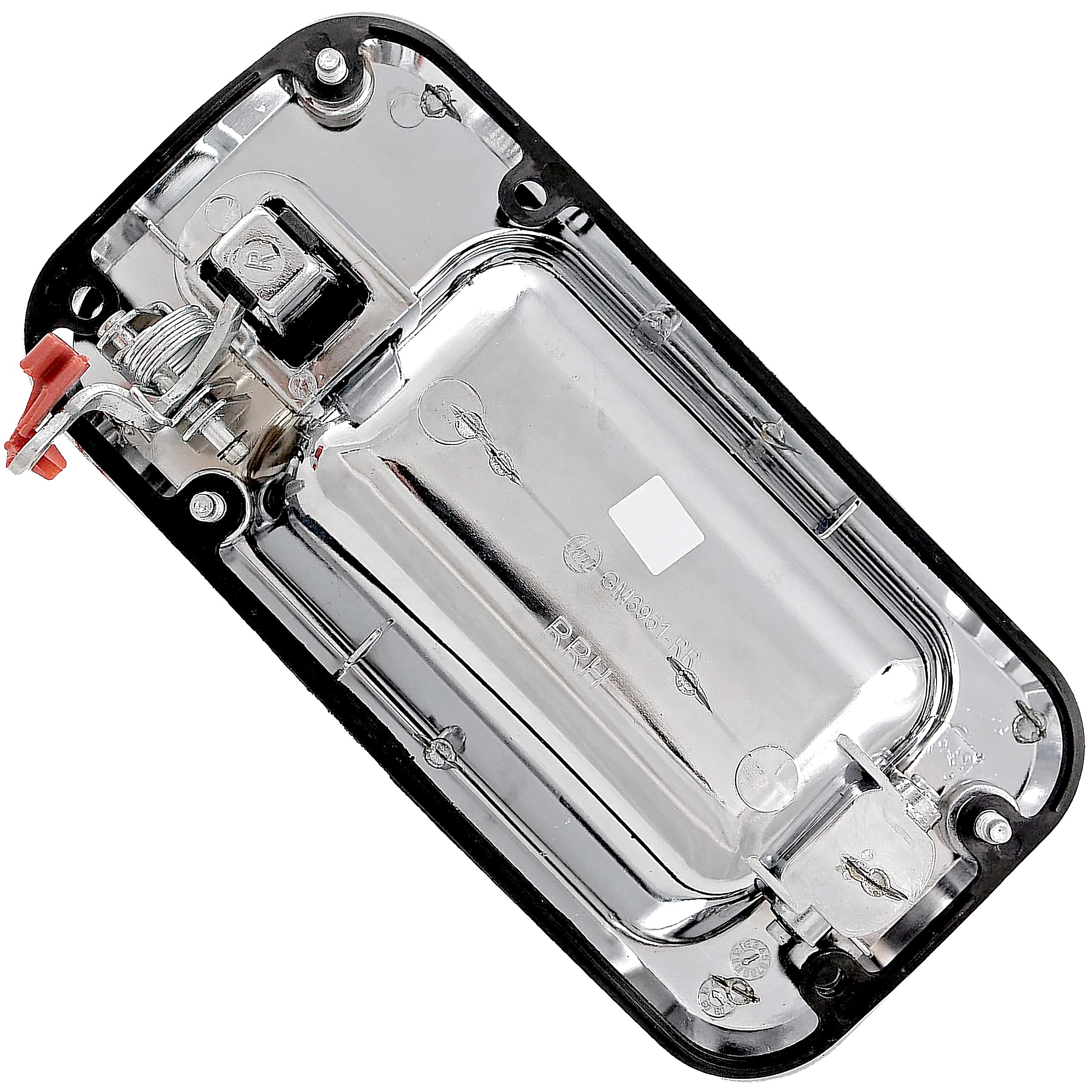 APDTY 143310 Chrome Exterior Door Handle Rear Right Passenger Side for 2003-2009 Hummer H2 - Replacement for 15104795CH, 25808155CH, 25845865CH - Durable & Easy Installation for Off-Road Adventures & Daily Commutes
