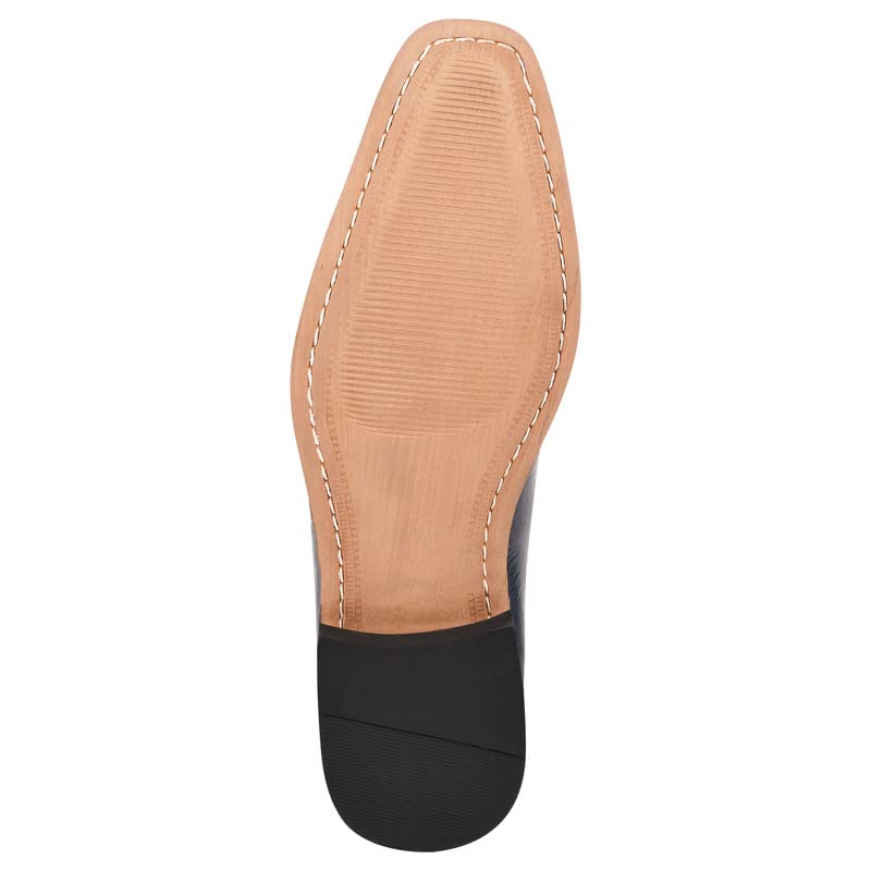 **LIBERTYZENO Boys Genuine Leather Oxford Dress Shoes with EEL Print - Formal Lace-Up Shoes for Kids, Easter Gift, School, Church & Special Occasions**