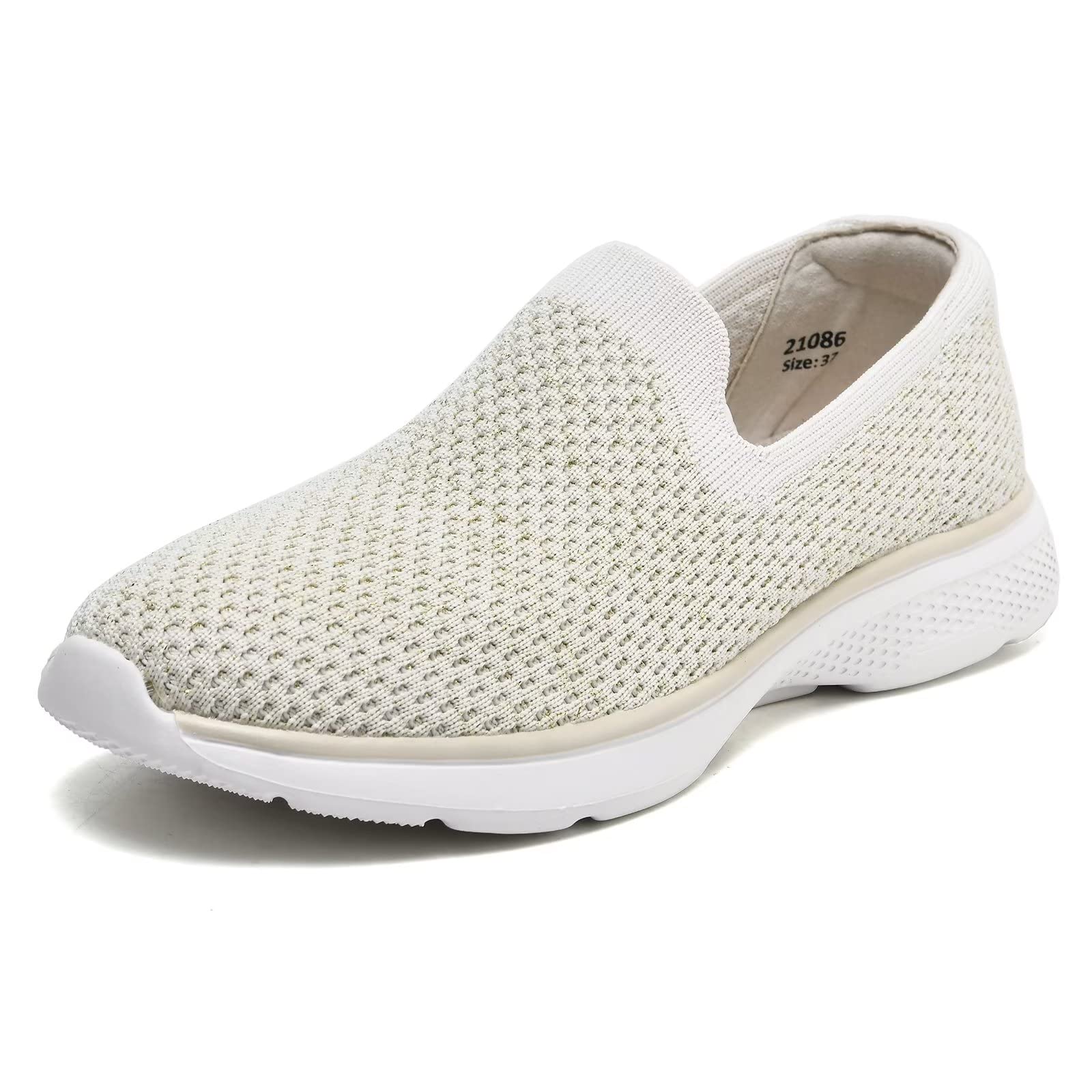 Zuwoigo Women's Casual Slip-On Walking Shoes - Lightweight Tennis Sneakers for Gym, Workout & Running | Comfortable Non-Slip Athletic Shoes for Women's Daily Exercise & Outdoor Activities