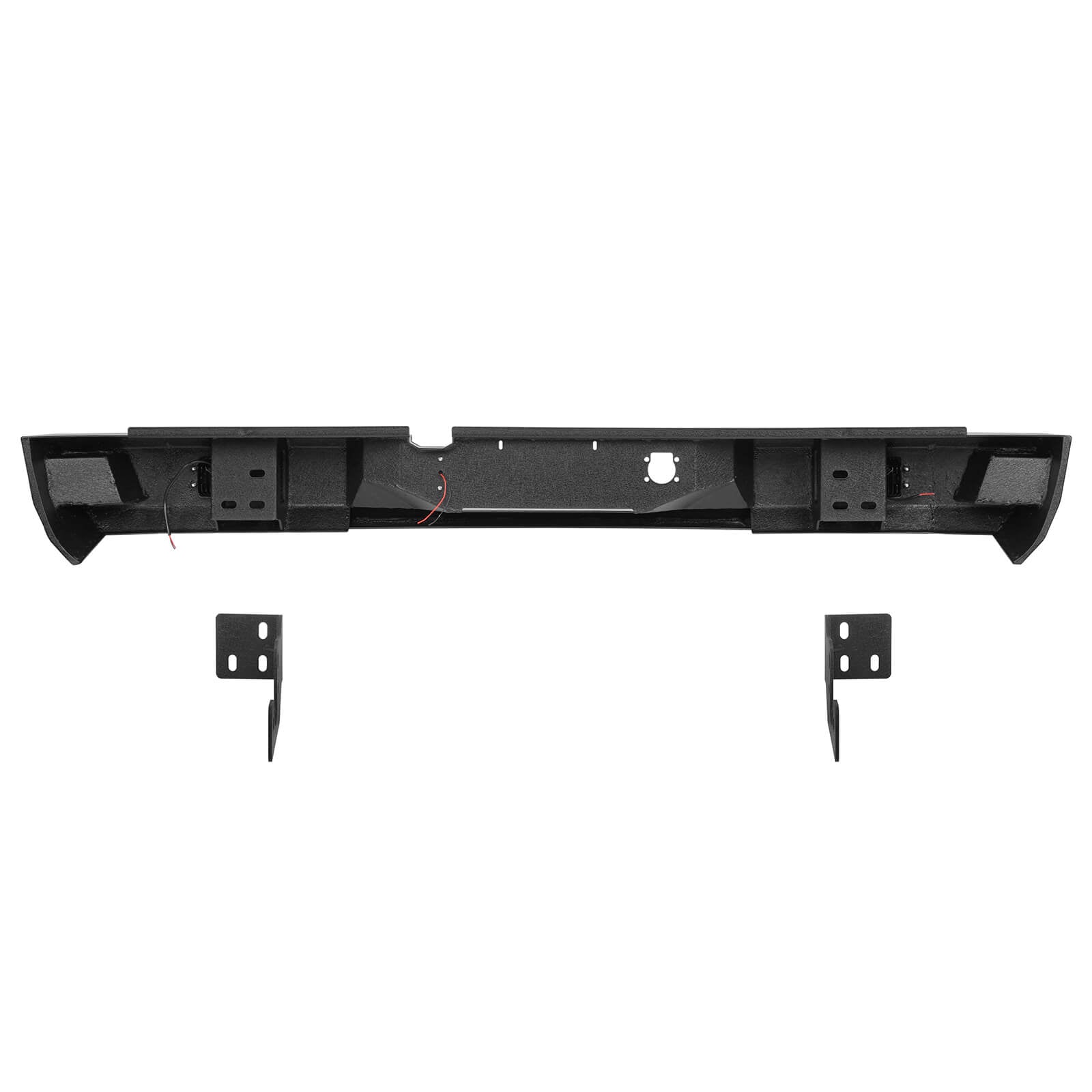 HookeRoad Heavy Duty Steel Rear Bumper Replacement for 2003-2009 Dodge Ram 2500/3500 Pickup Trucks - Off-Road Protection & Towing Accessory for Adventure & Work Trucks
