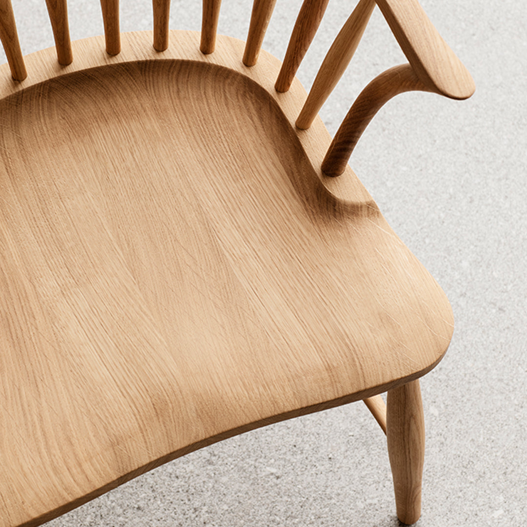 FH38 Windsor Armchair - Solid Wood Dining Chair, Comfortable Kitchen & Office Chair, Handcrafted Traditional Design - Perfect for Dining Rooms, Home Offices & Restaurants