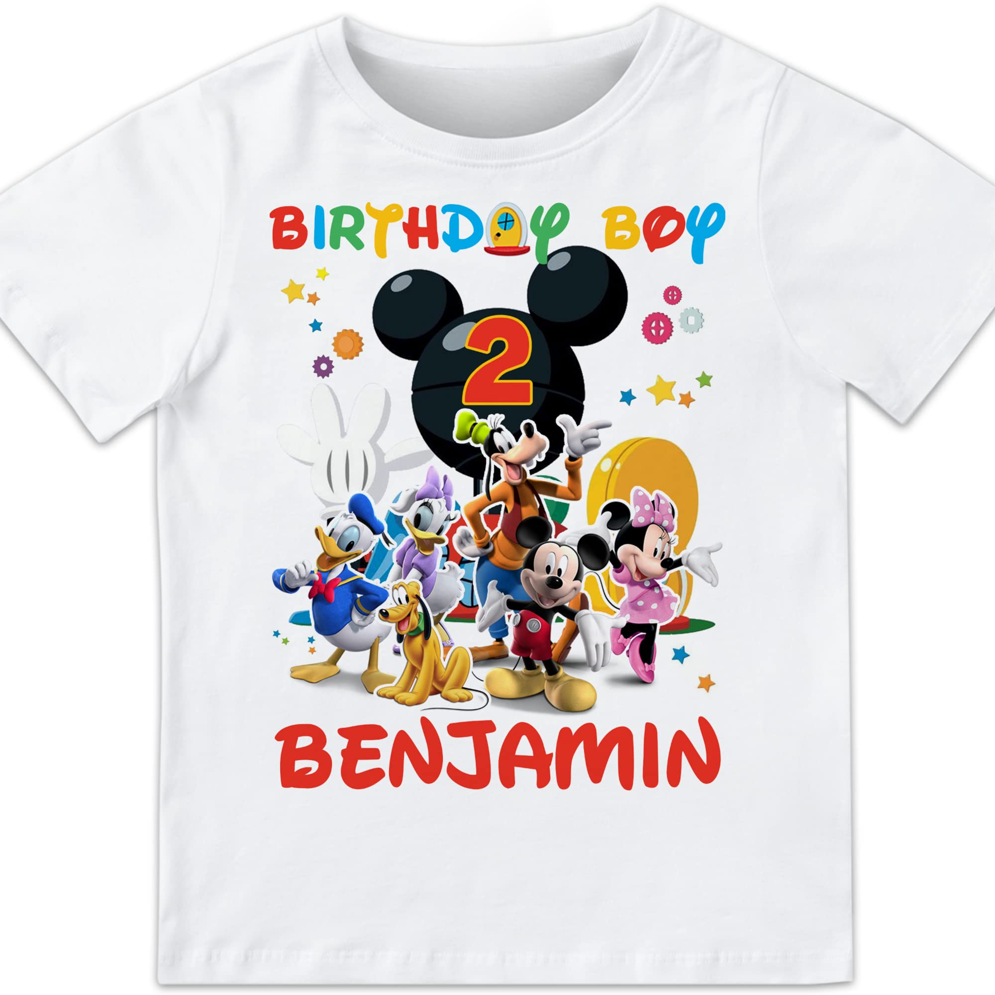 Mickey Mouse Clubhouse Birthday T-Shirt for Kids - Matching Family Party Outfit | Disney Theme Birthday Celebration Shirt for Boys & Girls