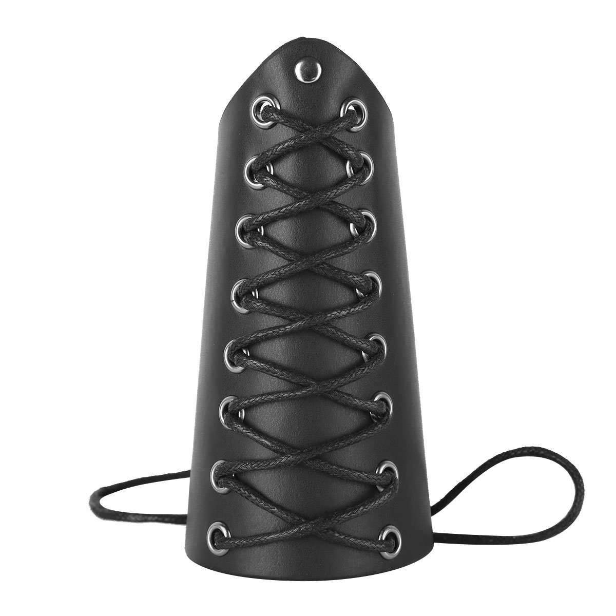 Ranrann Unisex Faux Leather Gauntlet Wristband - Medieval Bracer Arm Guards for Men & Women - Perfect for LARP, Cosplay, Renaissance Fairs and Costume Parties