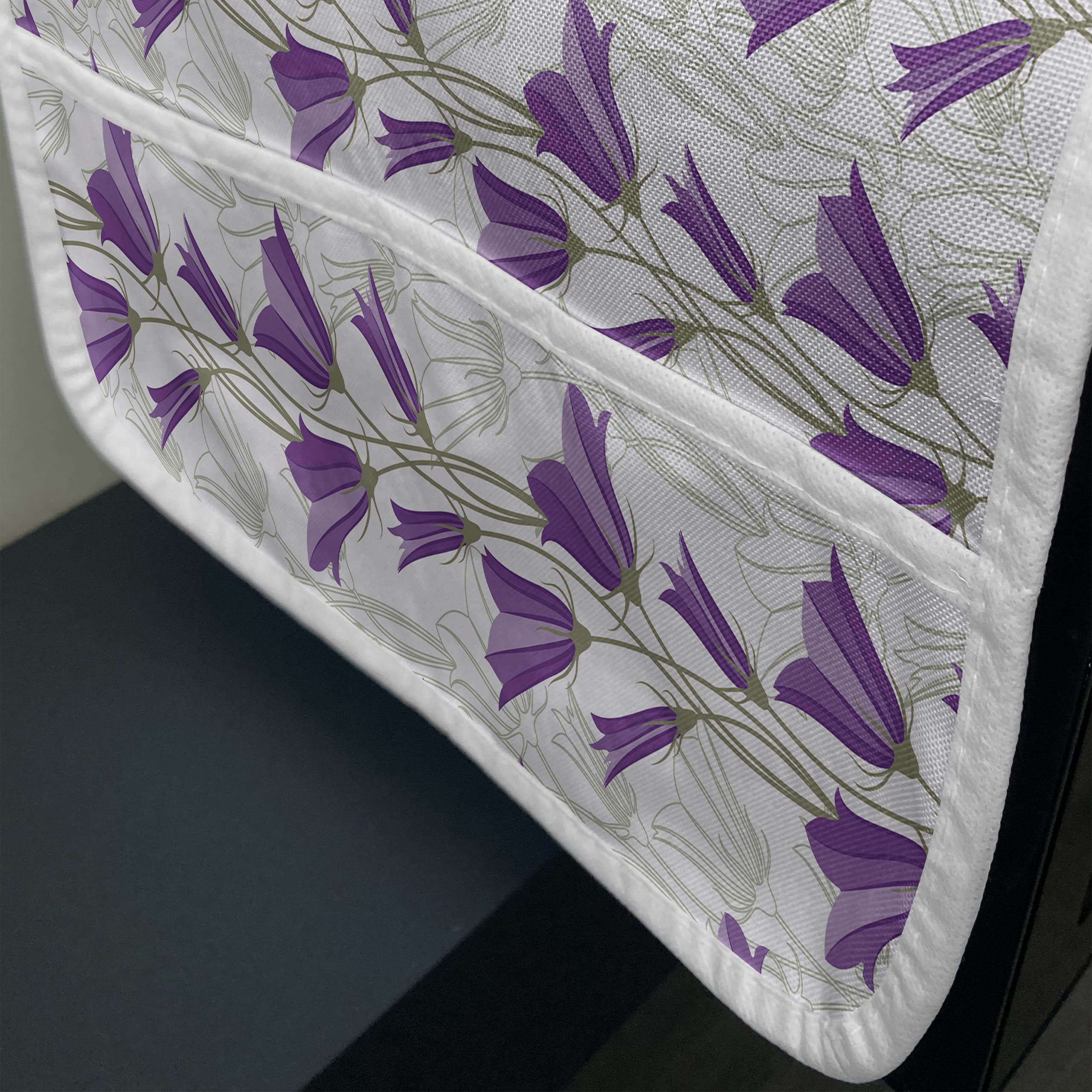 Ambesonne Art Nouveau Microwave Oven Cover - Waterproof Kitchen Organizer with Pockets, 36