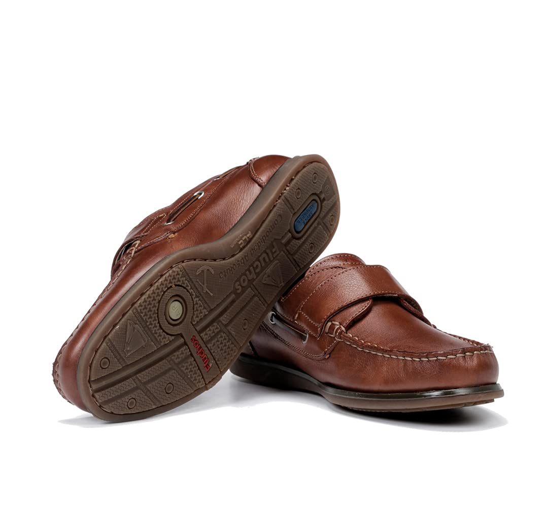 Fluchos Poseidon Men's Brown Boat Shoes & Slippers - Comfortable Non-Slip Deck Shoes for Boating, Sailing, and Casual Wear