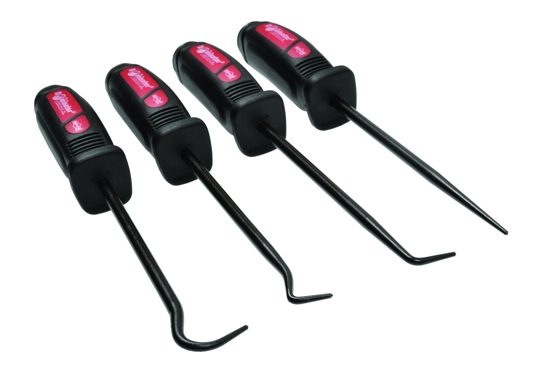 Mayhew 60000 Dominator 4-Piece Hook and Pick Set - Durable Steel Construction for Automotive, HVAC & Electrical Work - Perfect for Mechanics, Electricians & DIY Enthusiasts