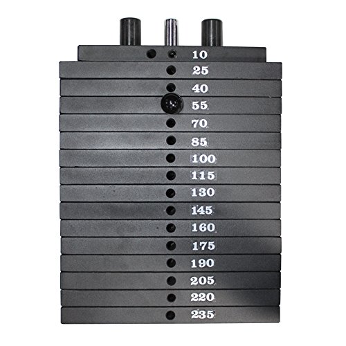 Ader 15LB Weight Stack Plates - Set of 4 (15lb Each) for Home Gym, Strength Training & Weightlifting - Perfect for Dumbbell, Barbell & Fitness Equipment