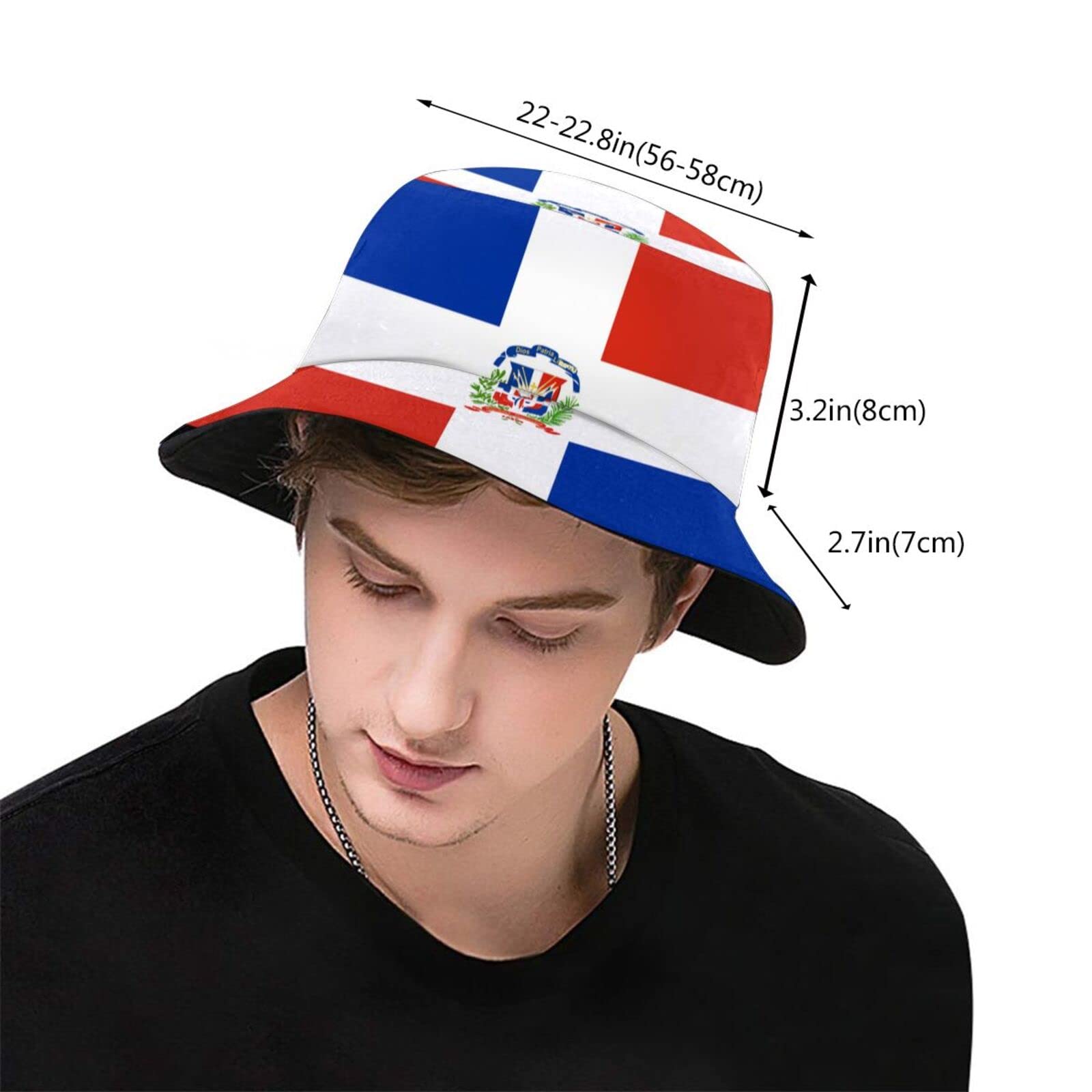 Stylish Packable Flag Bucket Hat - UV Protection Sun Cap for Women & Men | Patriotic Outdoor Fisherman Hat for Beach, Hiking & Summer Festivals