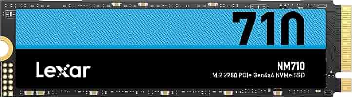 Lexar NM710 2TB M.2 2280 PCIe Gen4x4 NVMe SSD - 4850MB/s Read, 4500MB/s Write - Internal Solid State Drive for Gaming, Video Editing & PC Upgrades - Brand New in Retail Box (LNM710X002T-RNNNU)