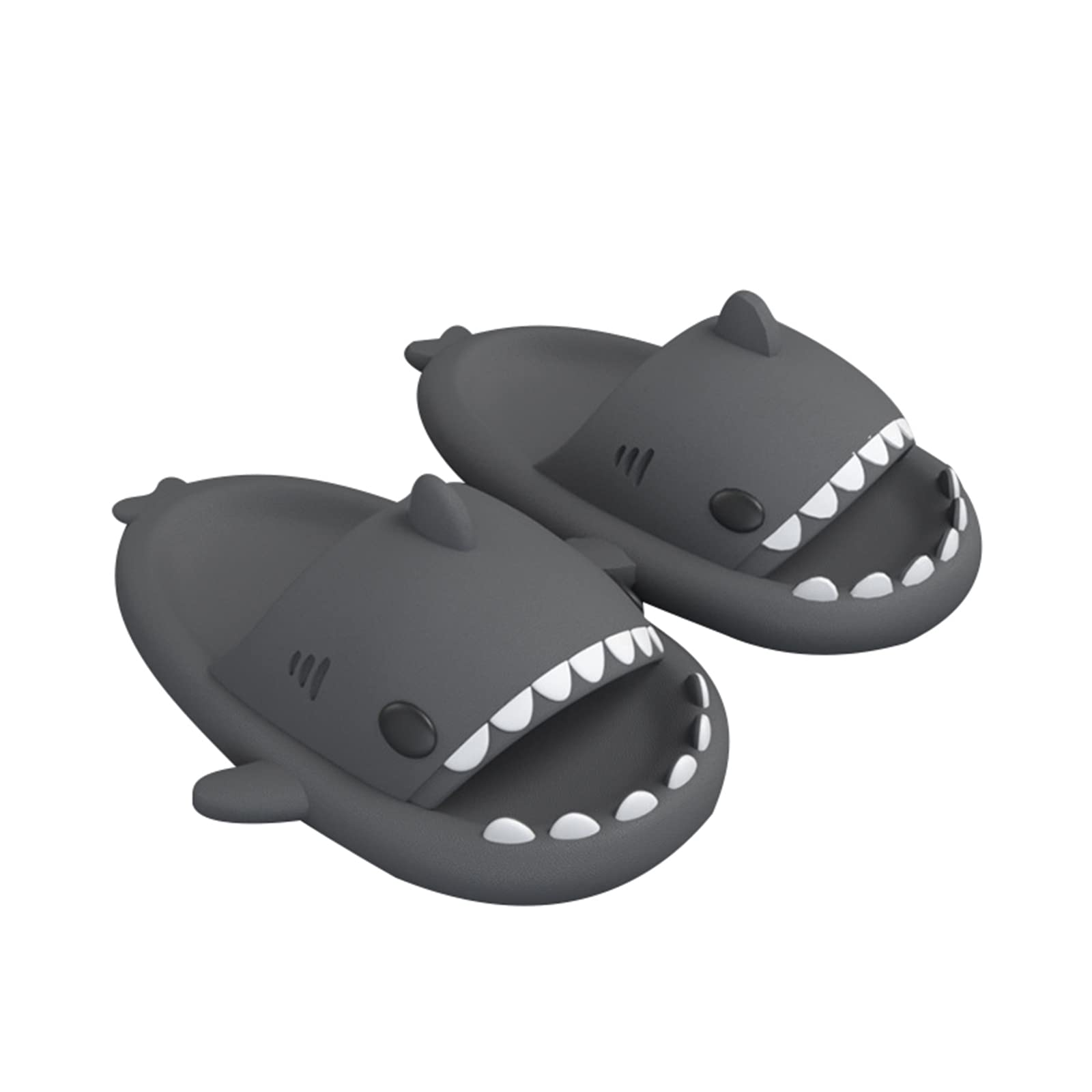 **Shark Slippers for Women & Men - Cute Anti-Slip Open-Toe Slides with Lightweight Sole - Casual Beach Sandals for Summer, Pool, and Home Use**