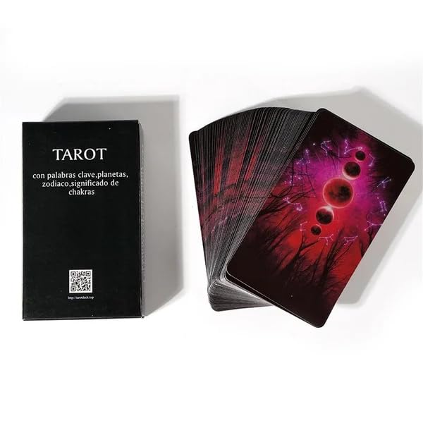 **Beginner Tarot Cards Deck with Meanings On Them – Complete Learning Set Includes Guide Book & Storage Wrap – Easy Tarot Reading for Beginners | Meditation, Self-Discovery & Spiritual Growth**
