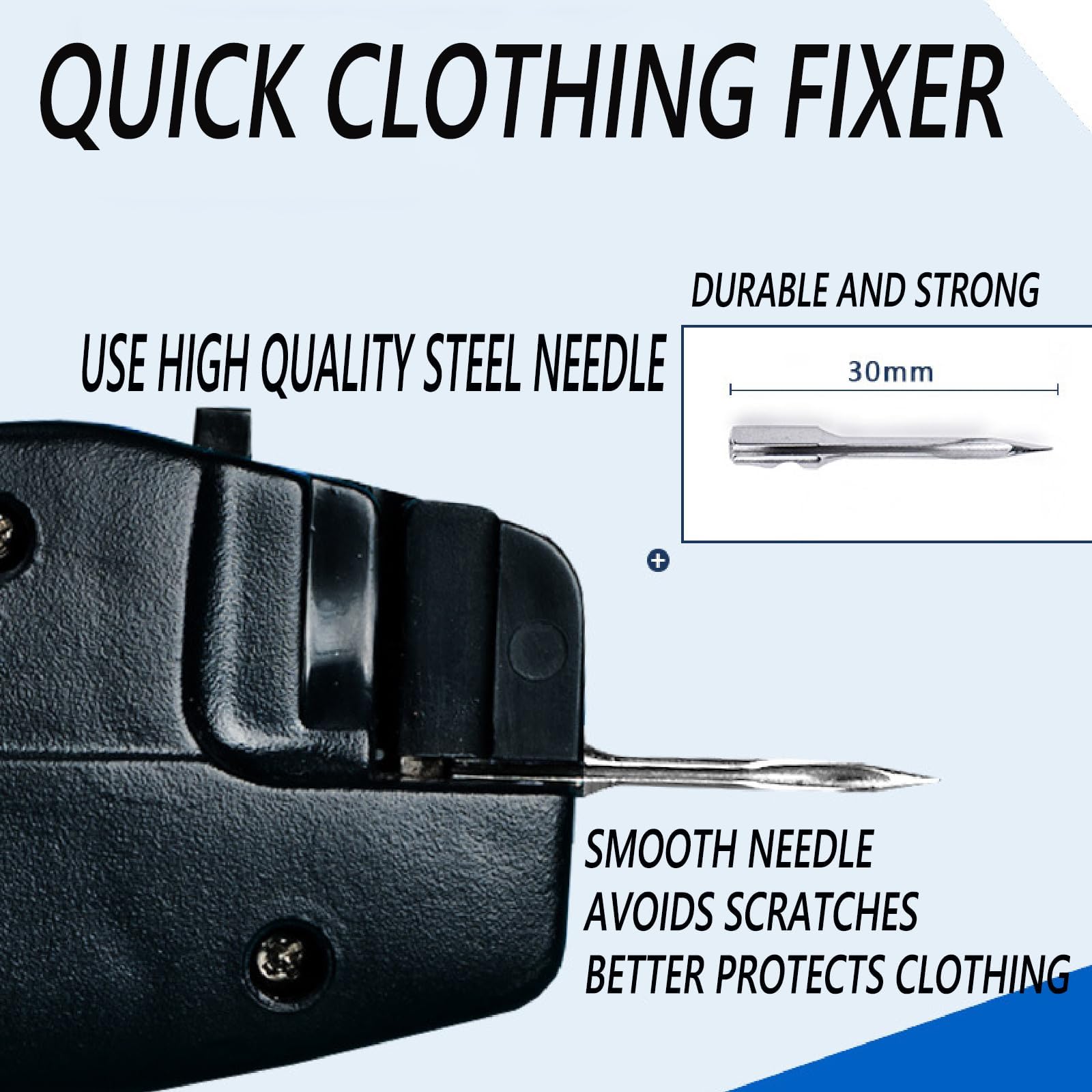 Stitchy Quick Clothing Repair Gun - Portable Fabric Stitching Tool for Fast Mending, Sewing & Hemming - Mini Stitch Pro for Clothes, Jeans, Curtains - Perfect Mother's Day Gift (White) | Home Repair, Emergency Fixes, DIY Sewing Projects
