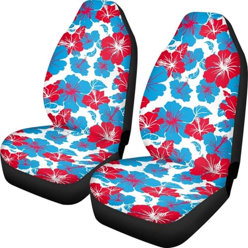 Red and Blue Hibiscus