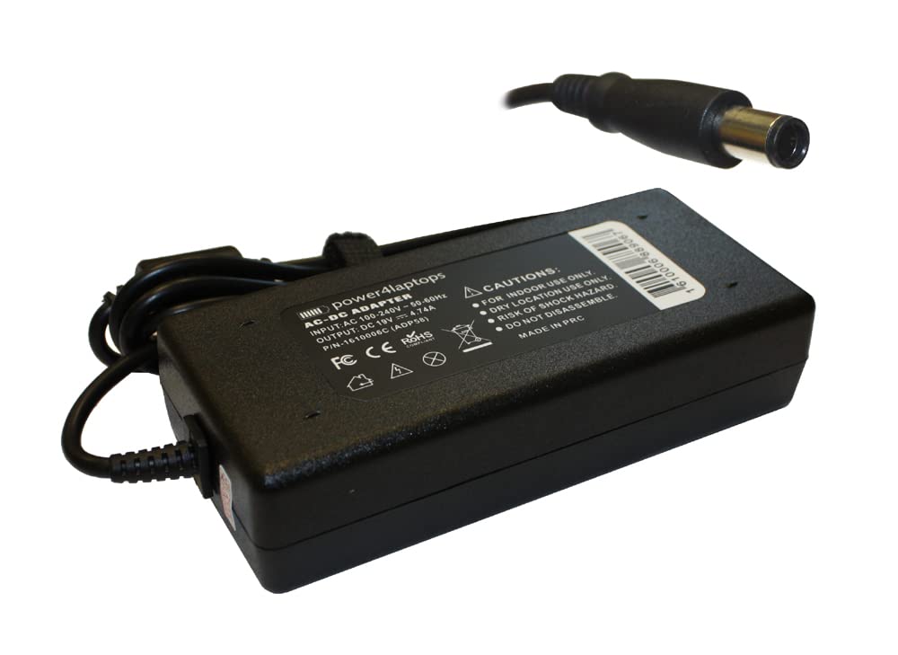 Power4Laptops 90W AC Power Adapter for HP All-in-One 22-c0003no Desktop PC - Replacement Charger for Home & Office Use