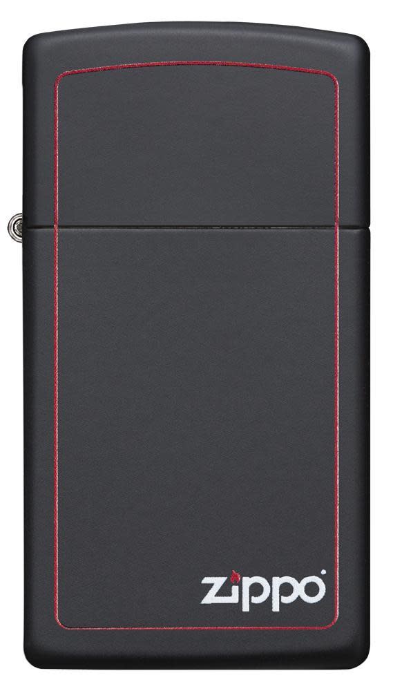 Slim® Black Matte Phone Case with Red Border - Stylish & Durable Protection for iPhone & Android - Perfect for Everyday Use, Travel & Outdoor Activities