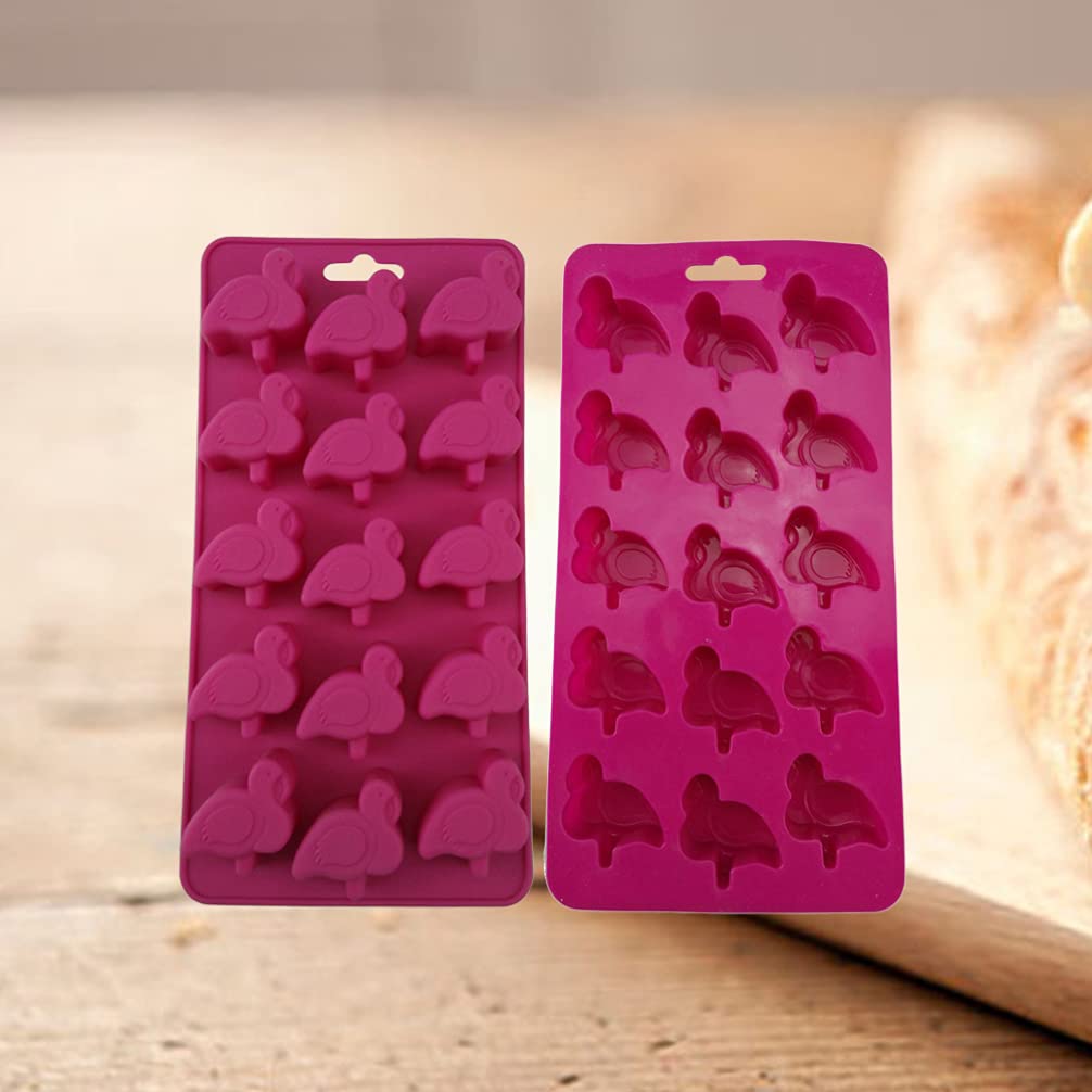 Premium Silicone Flamingo Cake Molds (2-Pack) - Non-Stick Baking Molds for DIY Cakes, Chocolates, Candies & Soap Making - Perfect for Birthday Parties, Baby Showers & Adult Celebrations
