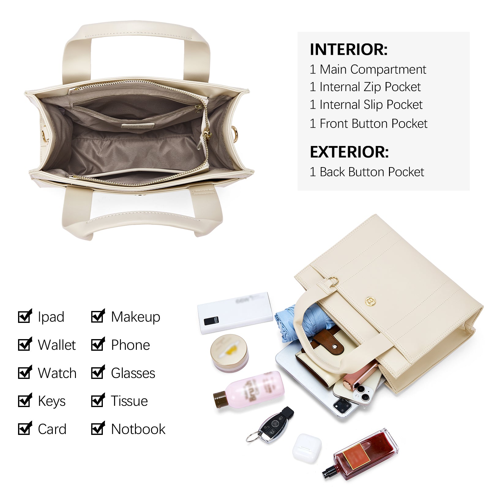 Nevin 11 Inch Genuine Leather Satchel Bag for Women - Stylish Crossbody Purse with Adjustable Strap - Perfect for Work, Travel & Everyday Use