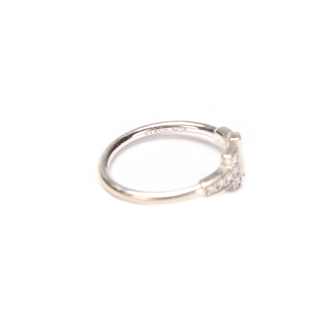 18K Gold T Wire Diamond Ring for Women - Elegant Stackable Wedding Band, Anniversary Gift, Everyday Jewelry for Special Occasions