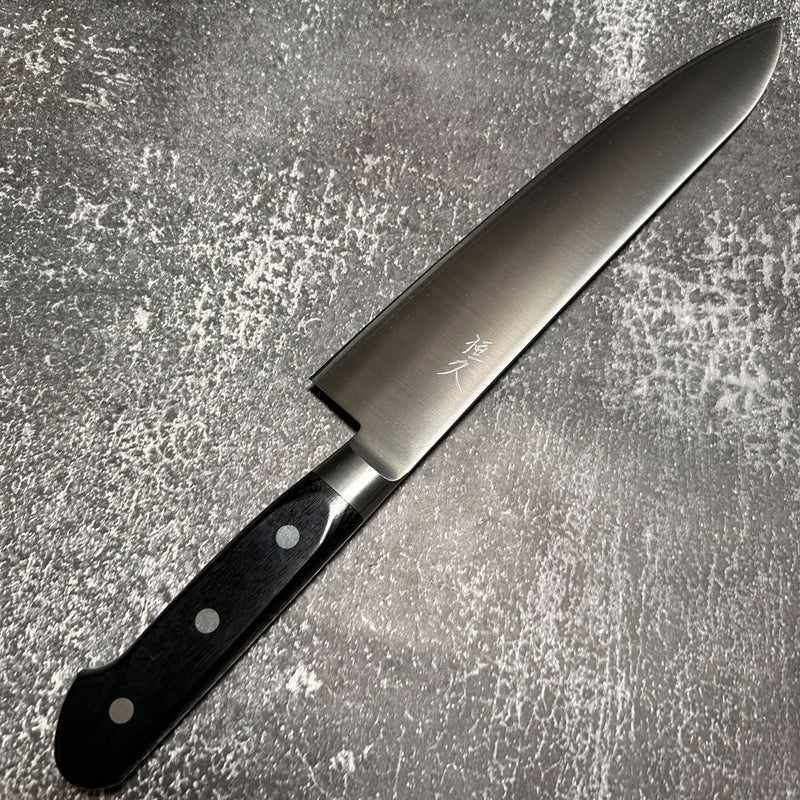 Premium Tsunehisa SRS13 Polished 240mm Gyuto Chef Knife with Ergonomic Western Handle - Perfect for Sushi, Meat Slicing & Professional Kitchen Use