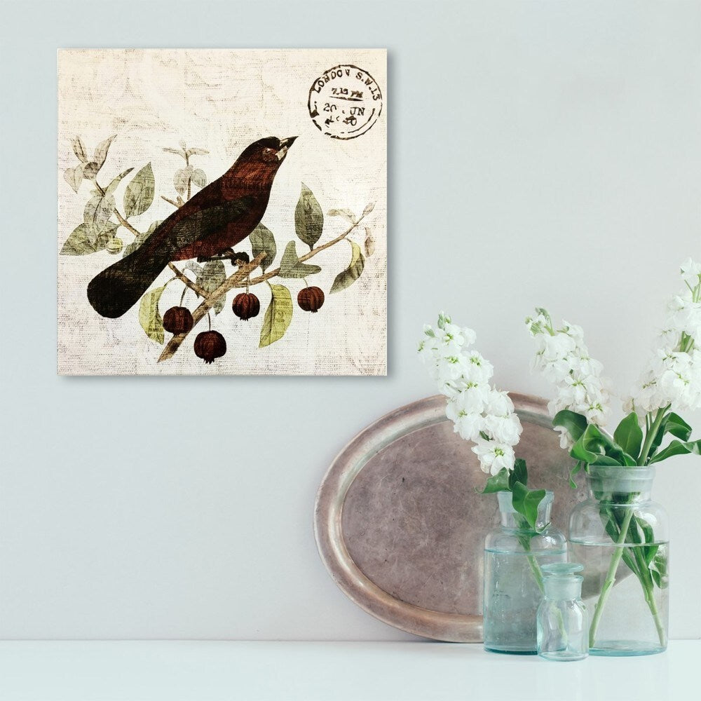 Bird in the Tree II Wall Art Plaque - Handcrafted Home Decor for Living Room, Bedroom & Office | Nature Inspired Decorative Wall Hanging