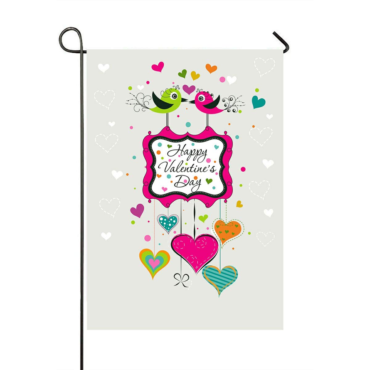 Valentine's Day Garden Flag - 28x40 Inch Outdoor Decorative Flag for Home, Party & Yard Decor - Perfect for Valentine's Day, Weddings & Seasonal Celebrations