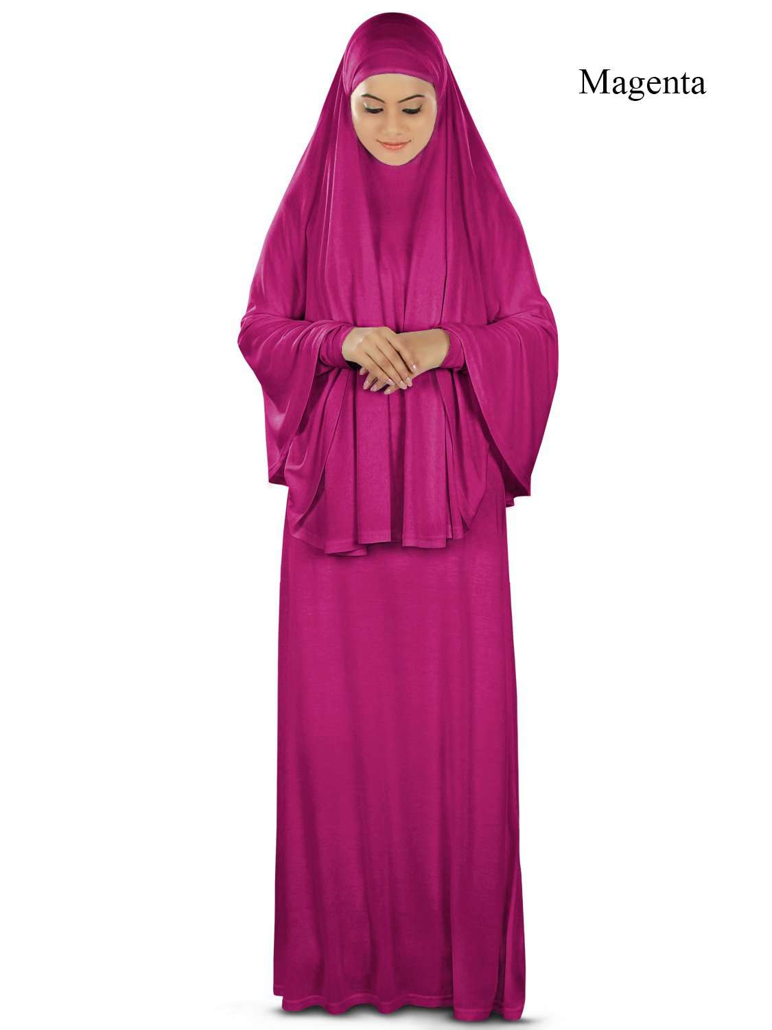 Dua Prayer Set - Soft Viscose Jersey Khimar & Full Sleeve Dress for Women | Islamic Modest Wear | Perfect for Salah, Mosque & Daily Worship
