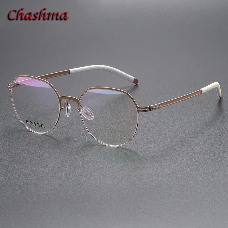 Unisex Titanium Full Rim Round Flat Top Eyeglasses TR90 - Lightweight & Durable Frame for Men & Women - Perfect for Reading, Work & Daily Wear