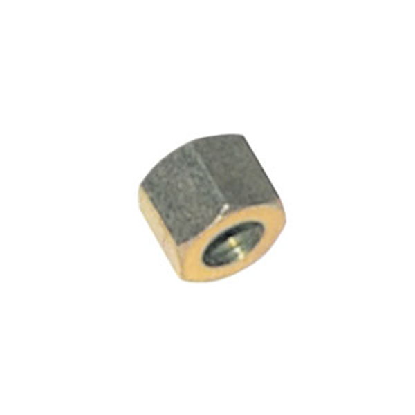 1/4 Inch F BSP Tube End Cap Nut - Brass Pipe Fitting for Plumbing, Hydraulic & Pneumatic Systems - Perfect for DIY Home Repairs & Industrial Applications