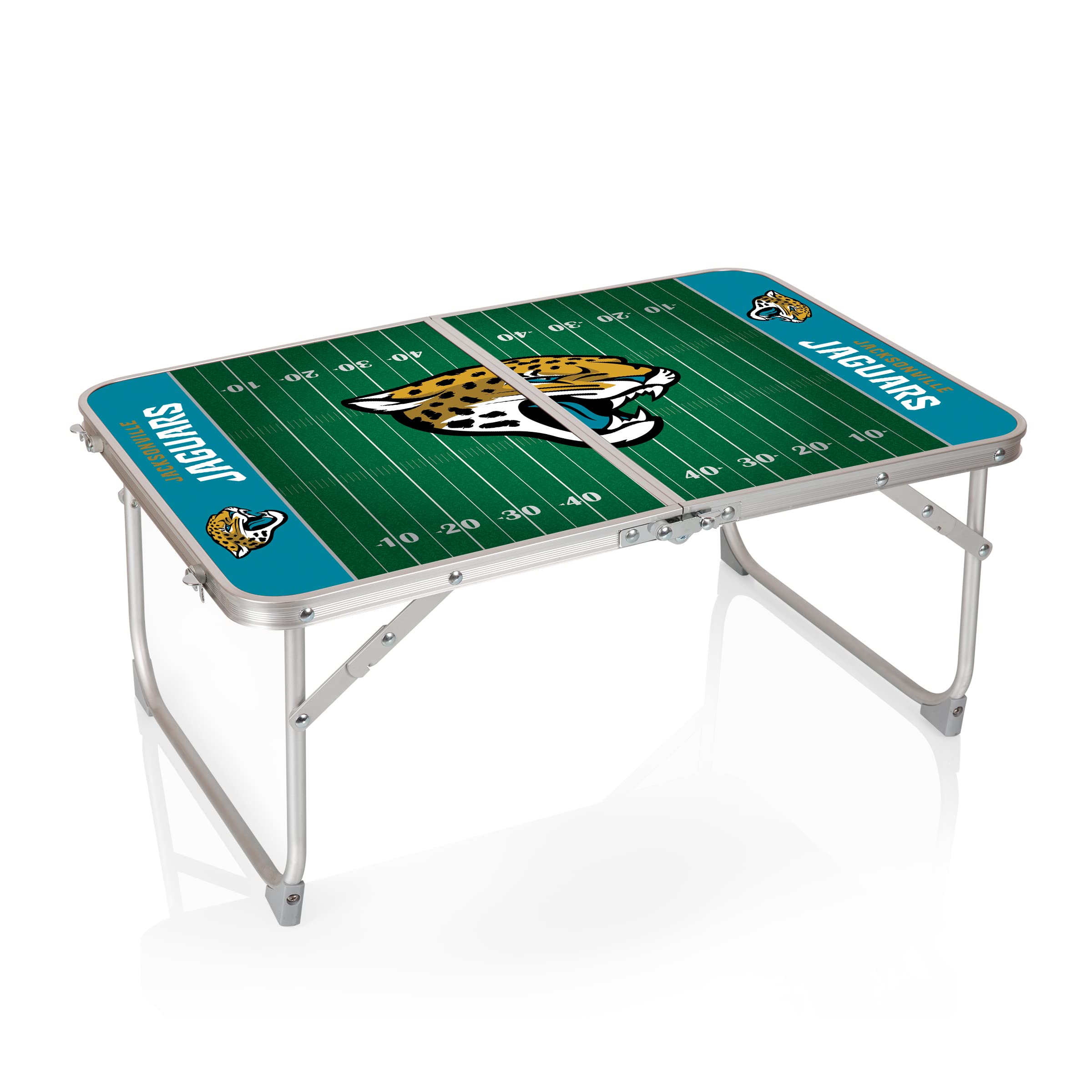 PICNIC TIME NFL Concert Mini Portable Folding Table - Small Lightweight Outdoor Picnic Table for Camping, Tailgating, Beach & Sporting Events