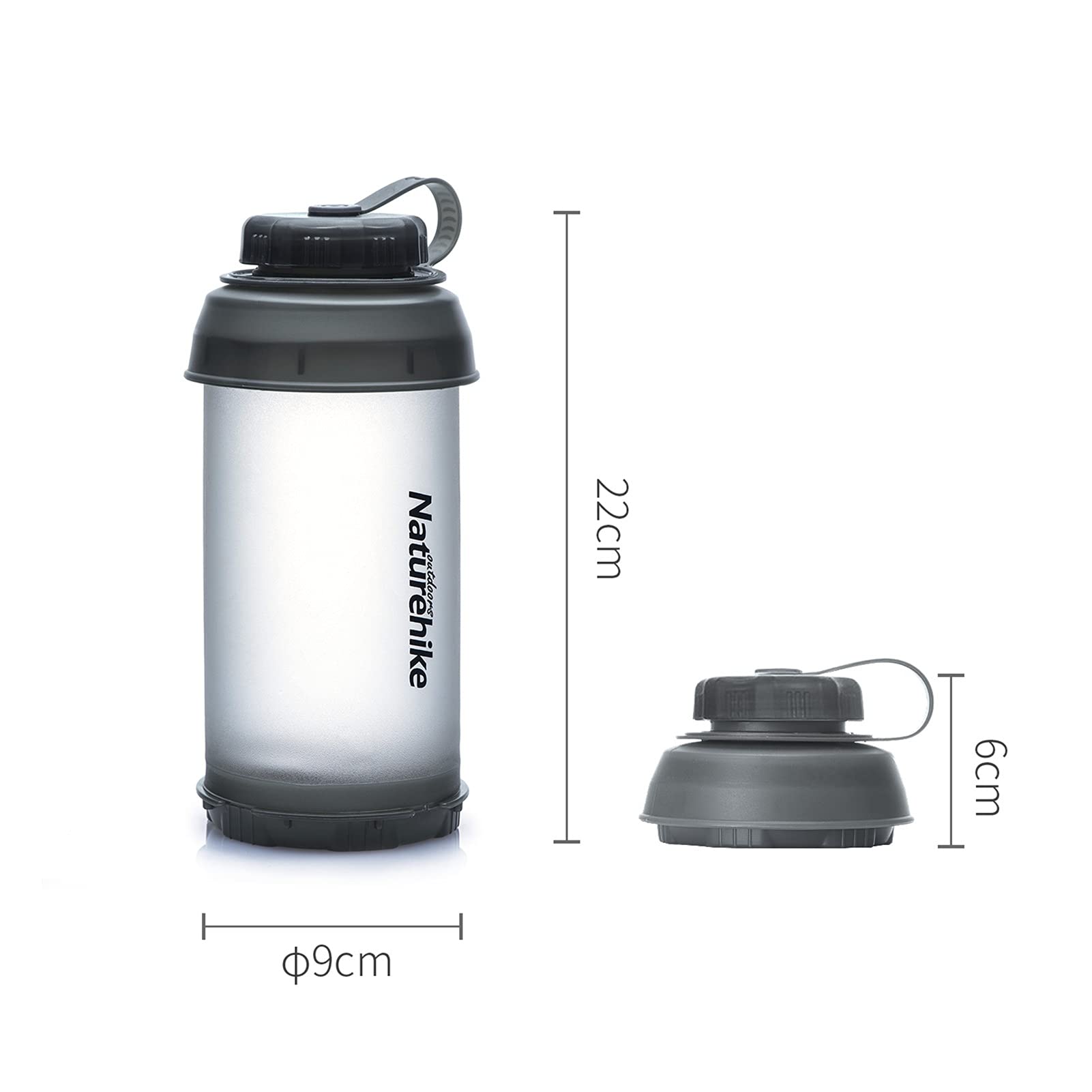 Foldable Sports Water Bottle - Portable Collapsible Cup for Outdoor Camping, Hiking, Cycling & Fitness | Leak-Proof Travel Drinkware for Gym, Running & Adventure Activities