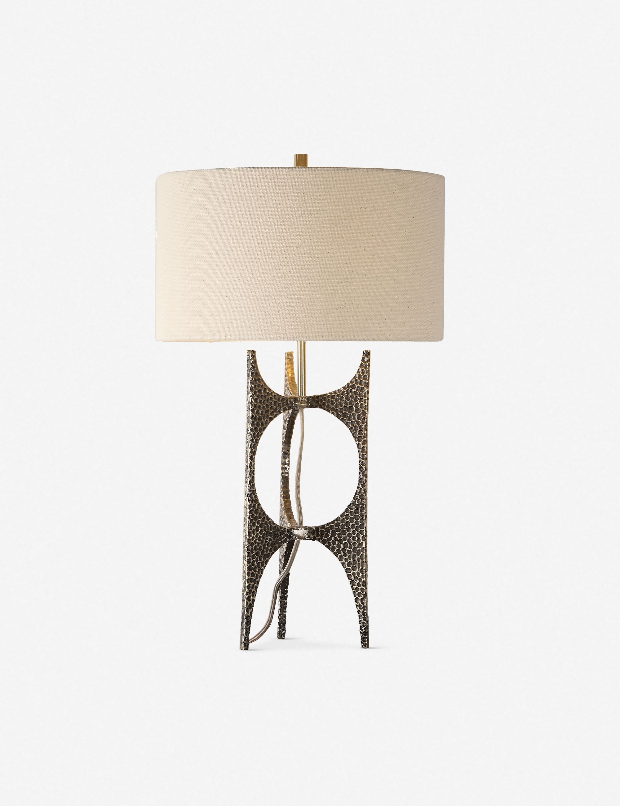 Battista Modern Table Lamp - Stylish LED Desk Light for Bedroom, Living Room & Office - Energy Efficient Nightstand Lamp with Adjustable Brightness