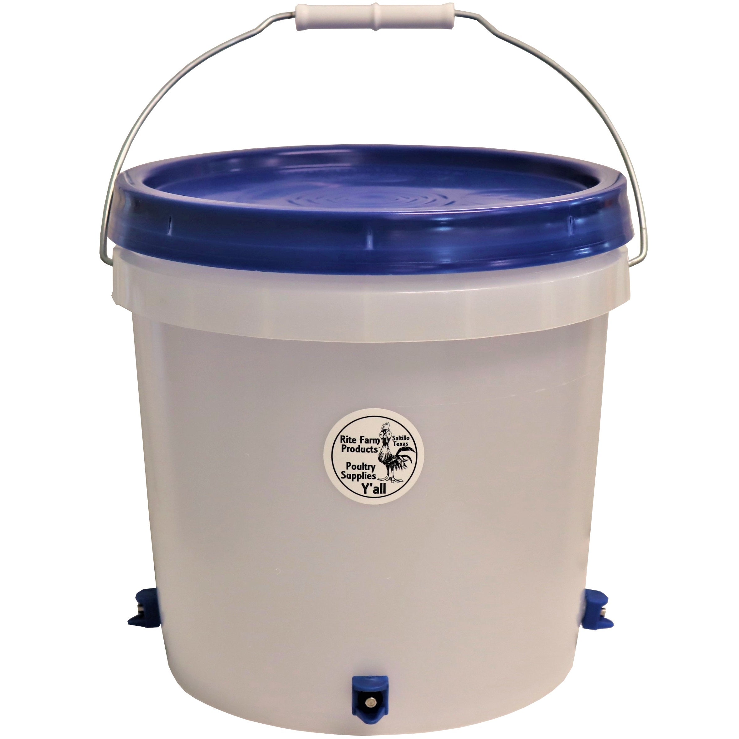 2 Gallon Chicken Waterer with 4 Poultry Nipple Drinkers - Automatic Poultry Watering System for Chickens, Ducks & Birds - Ideal for Coops, Farms & Backyard Poultry Raising
