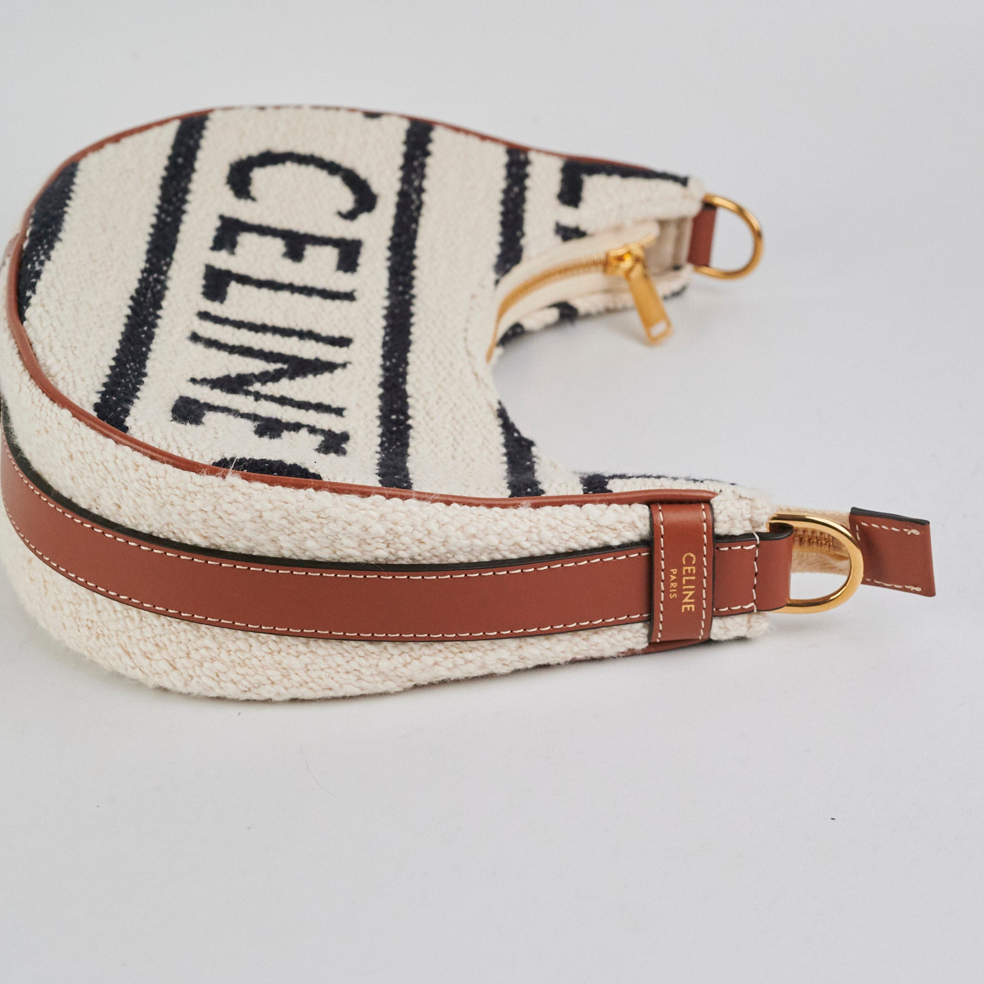 Celine Ava Shoulder Bag in Brown & Cream - Genuine Leather Crossbody Purse for Women | Perfect for Work, Travel & Everyday Use