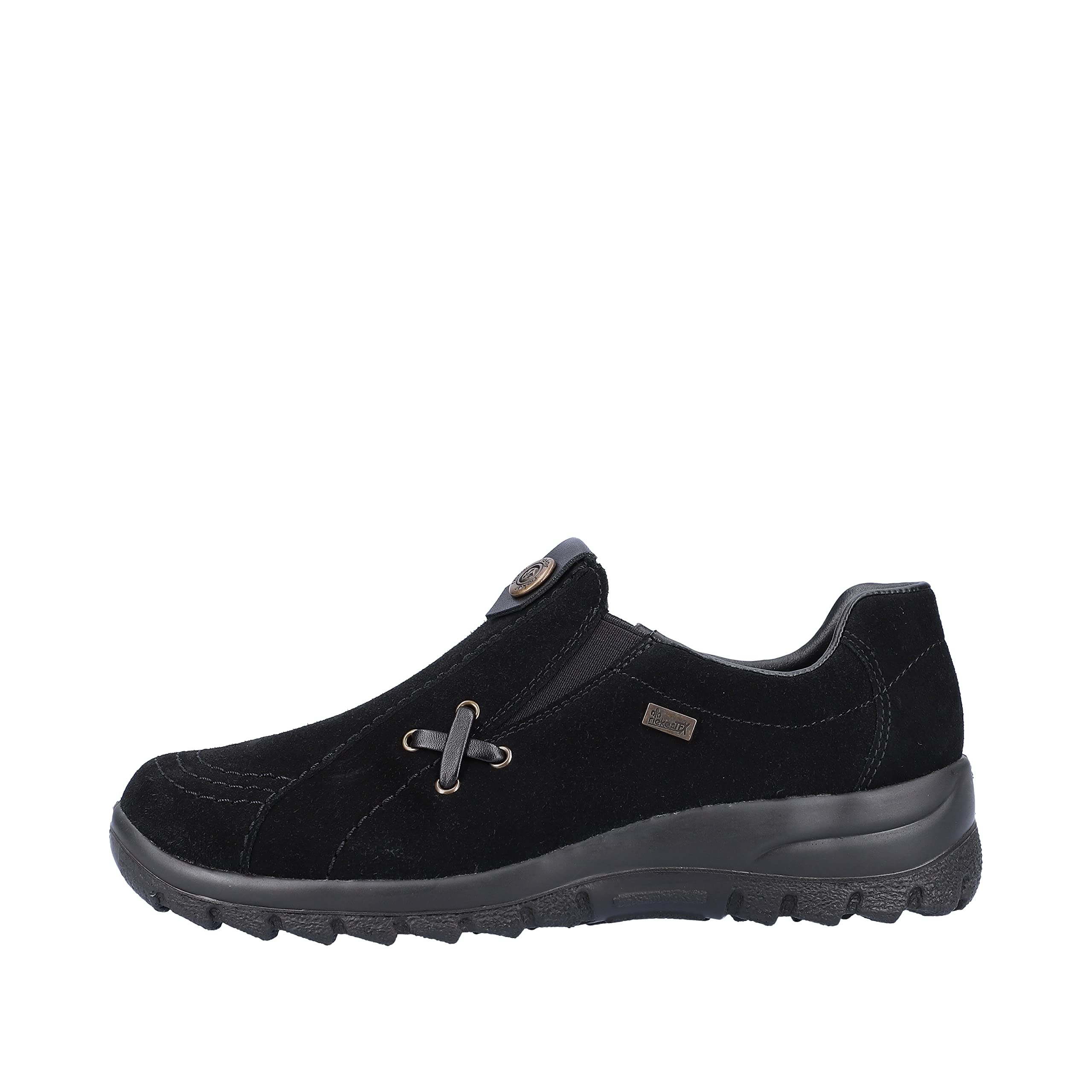Rieker Emilia Women's Casual Suede Slip-On Loafers - Comfortable & Stylish Shoes for Everyday Wear, Office, and Travel