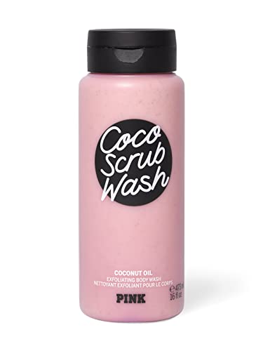 Victoria's Secret Pink Coco Scrub Wash with Coconut Oil - Hydrating Body Scrub for Soft Skin | Exfoliating & Moisturizing Shower Gel for Women | Perfect for Spa Day & Self-Care Routine