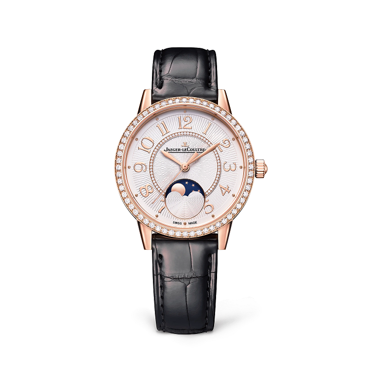 Jaeger-LeCoultre Rendez-Vous Dazzling Moon 18K Rose Gold Diamond Ladies Watch - Luxury Women's Timepiece for Evening Events & Special Occasions
