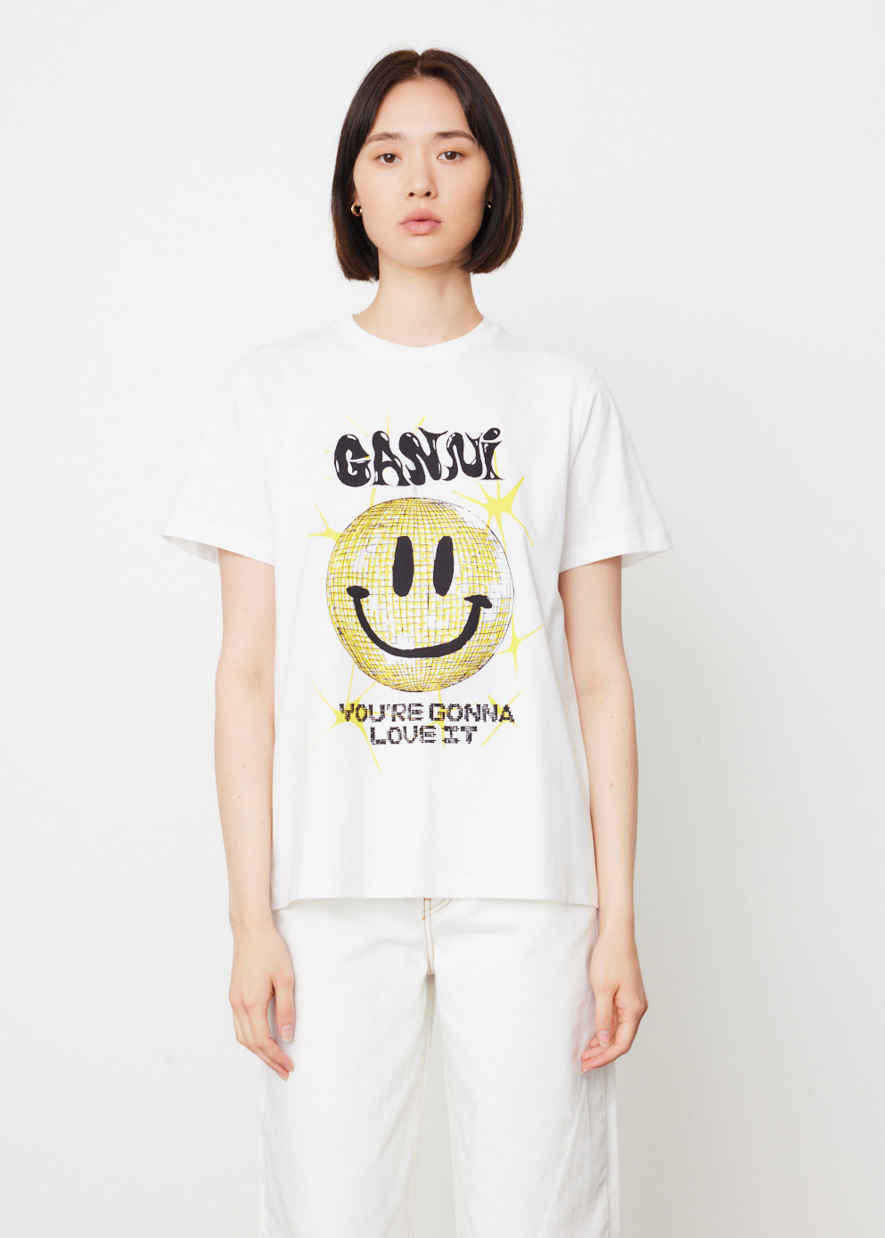 Smiley Face Graphic T-Shirt - Soft Basic Jersey Tee for Men & Women - Casual Comfort Wear for Everyday, Outings & Relaxation