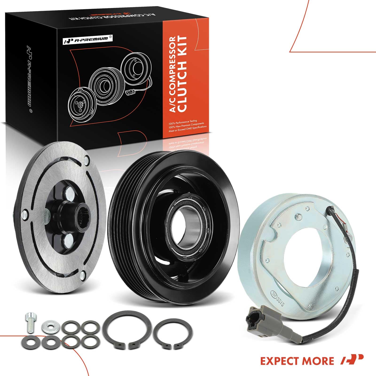 Premium AC Compressor Clutch Kit for 2006-2015 Mazda MX-5 Miata 2.0L - High Performance Replacement Part for Smooth Cooling System Operation - Perfect for Summer Driving & Road Trips