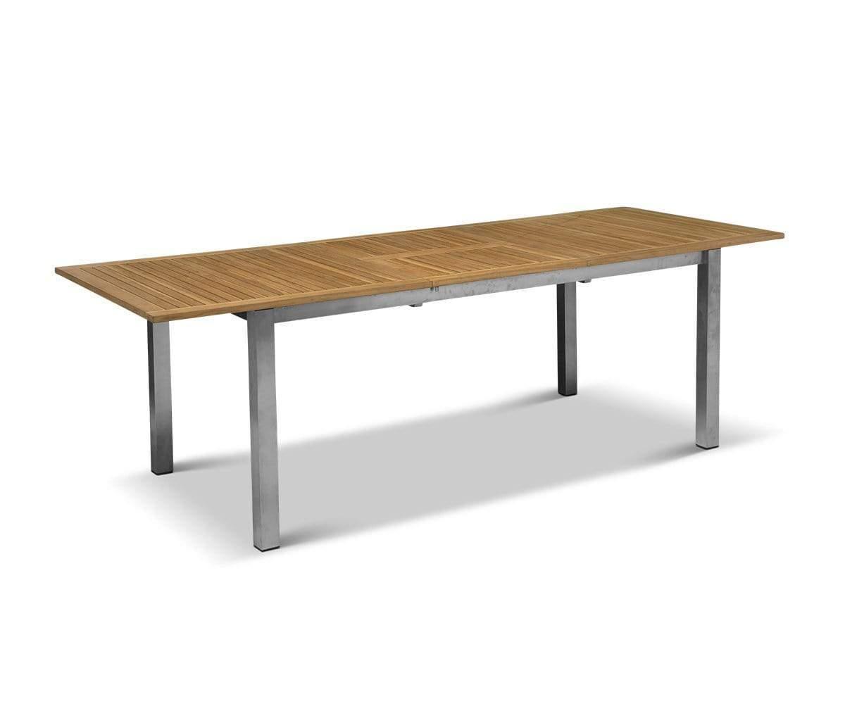 Farino Outdoor Extension Dining Table - Expandable Patio Table for 6-10 People, Weather-Resistant & Durable - Perfect for Backyard BBQs, Garden Parties & Outdoor Entertaining