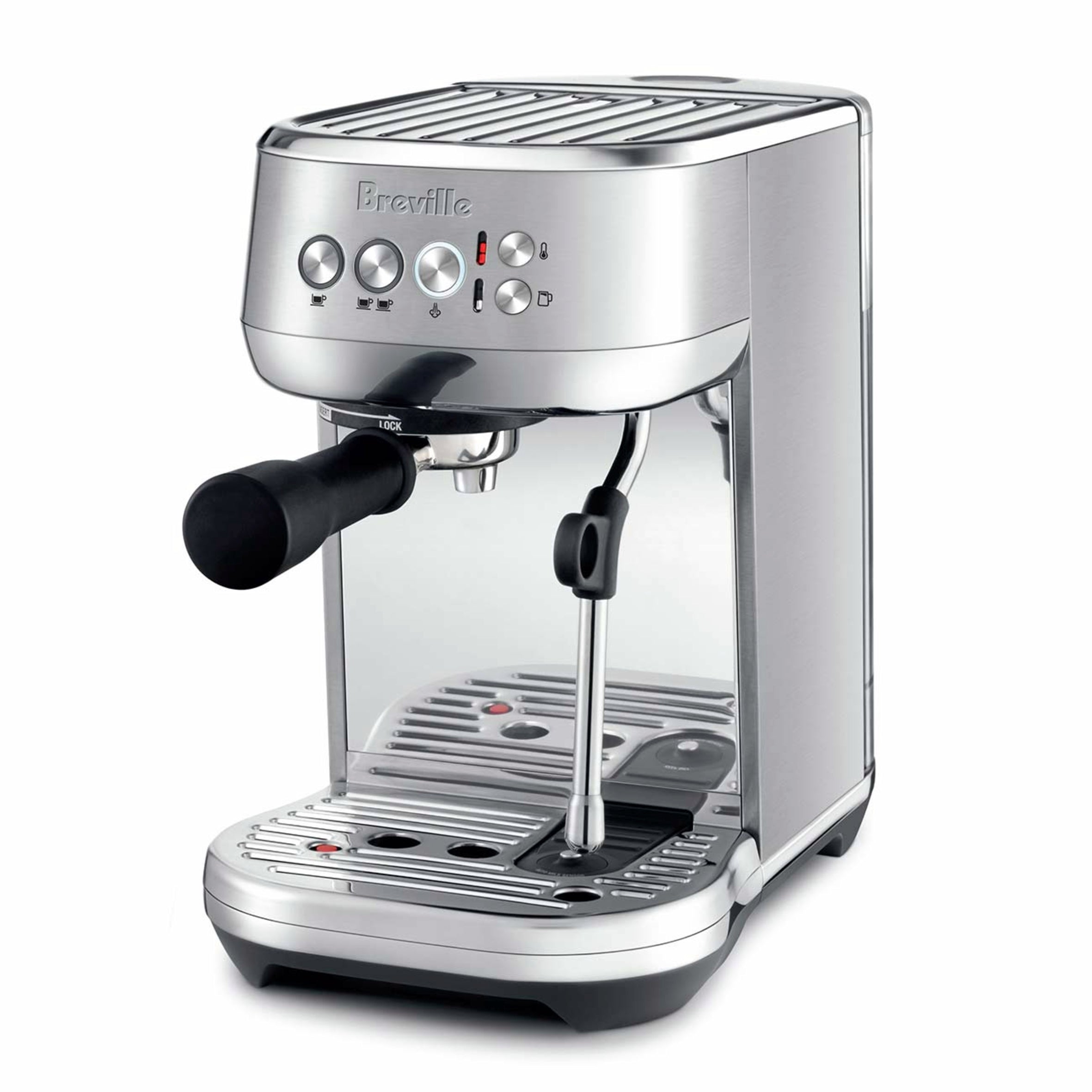 Breville Bambino Plus BES500BSS Espresso Machine - Compact Automatic Coffee Maker for Home & Office, Perfect for Lattes & Cappuccinos