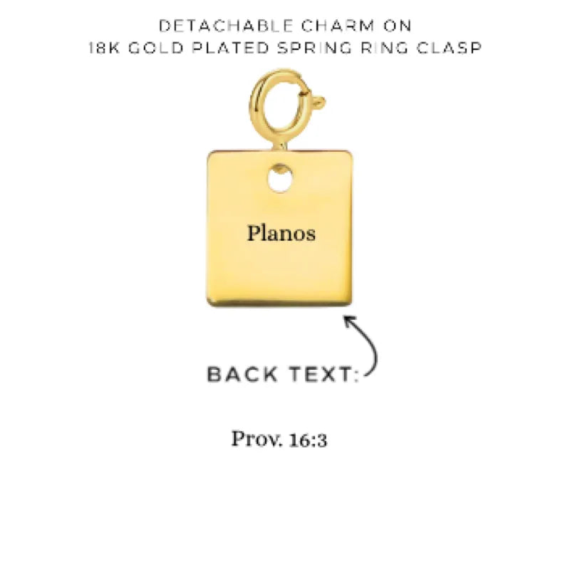 Personalized Engraved Charms with Detachable Clasp - Custom Name Jewelry for Necklaces & Bracelets - Perfect for Gifts, Anniversaries, and Special Occasions