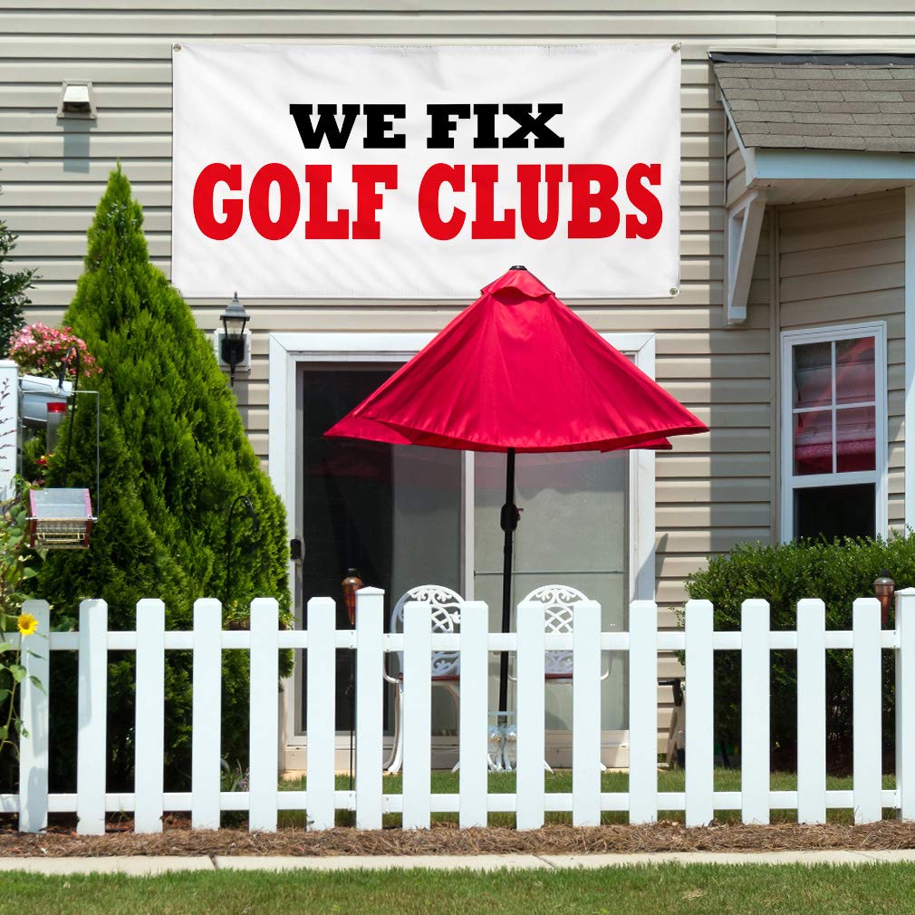 Premium Vinyl Banner - Weatherproof, Durable for Outdoor & Industrial Use - Multiple Sizes (36x72 Inches) - Ideal for Business Signs, Yard Displays & Golf Club Fixing - 6 Rustproof Grommets - Perfect for Advertising, Events & Construction Sites