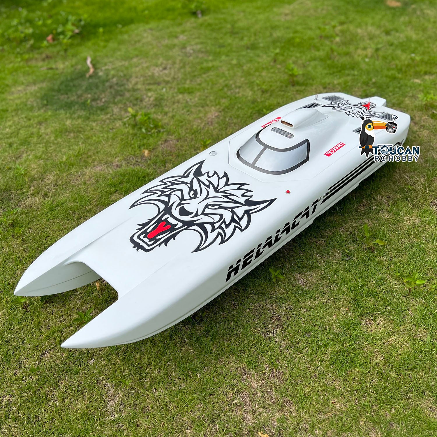 G30E 30CC Gas-Powered RC Racing Boat Kit - Pre-Painted Kevlar Hull DIY Model for Adults (1300x360x220mm) - Perfect for Advanced Players & Hobbyists - Great Gift for RC Enthusiasts - Ideal for Lake Racing, Pond Competitions & High-Speed Water Sports