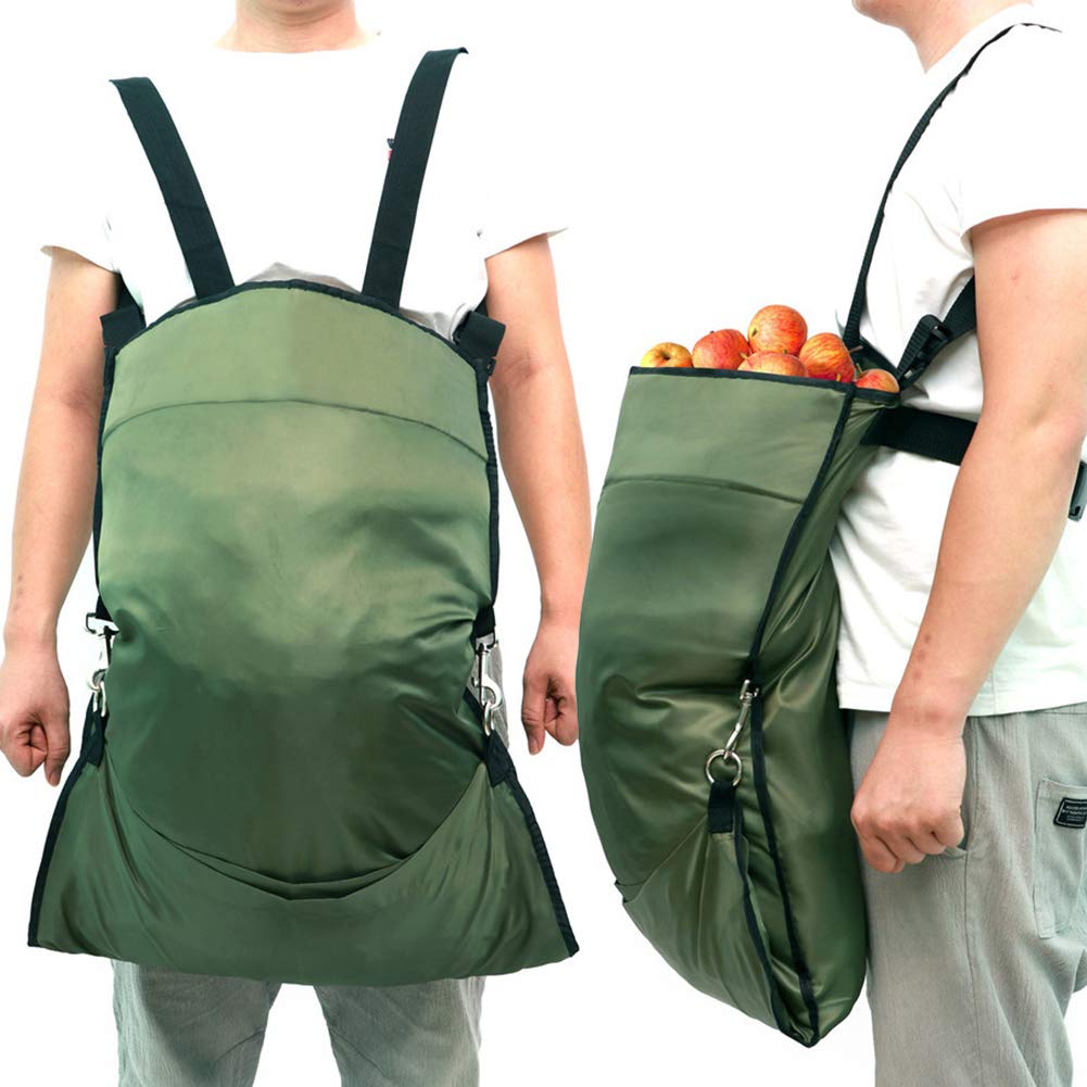 Develoo Fruit Picking Apron - Durable Oxford Orchard Harvest Bag for Apples, Citrus & Vegetables - Adjustable Cross Strap for Comfort - Perfect for Farm Harvesting, Farmers Market & Garden Gathering