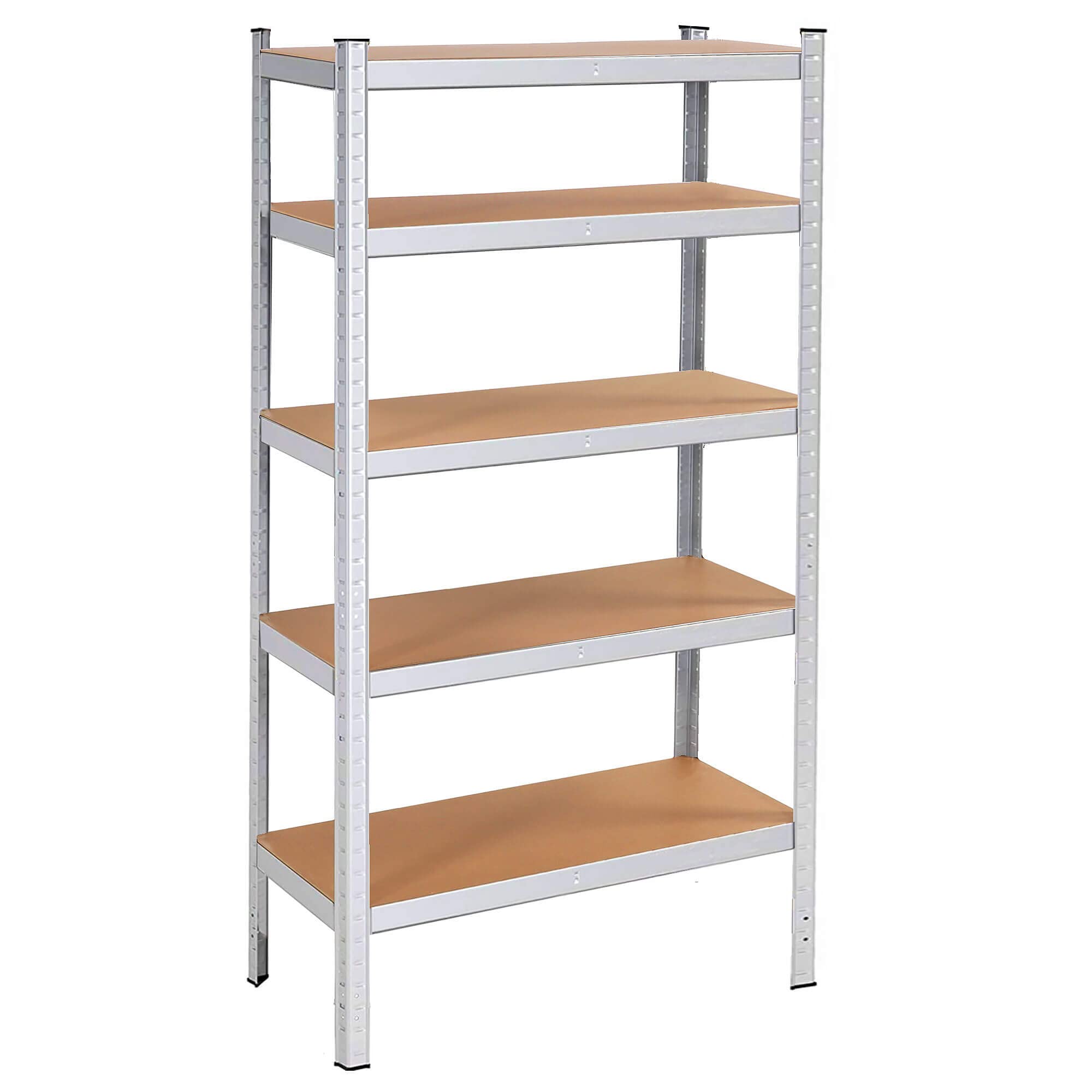 Heavy Duty Metal Shelving Unit - 5-Tier Garage Storage Shelf 90x180x30cm (35.4x70.8x11.8in) - Industrial Strength Steel Rack for Garage Organization, Warehouse, Home Storage & Workshop Use
