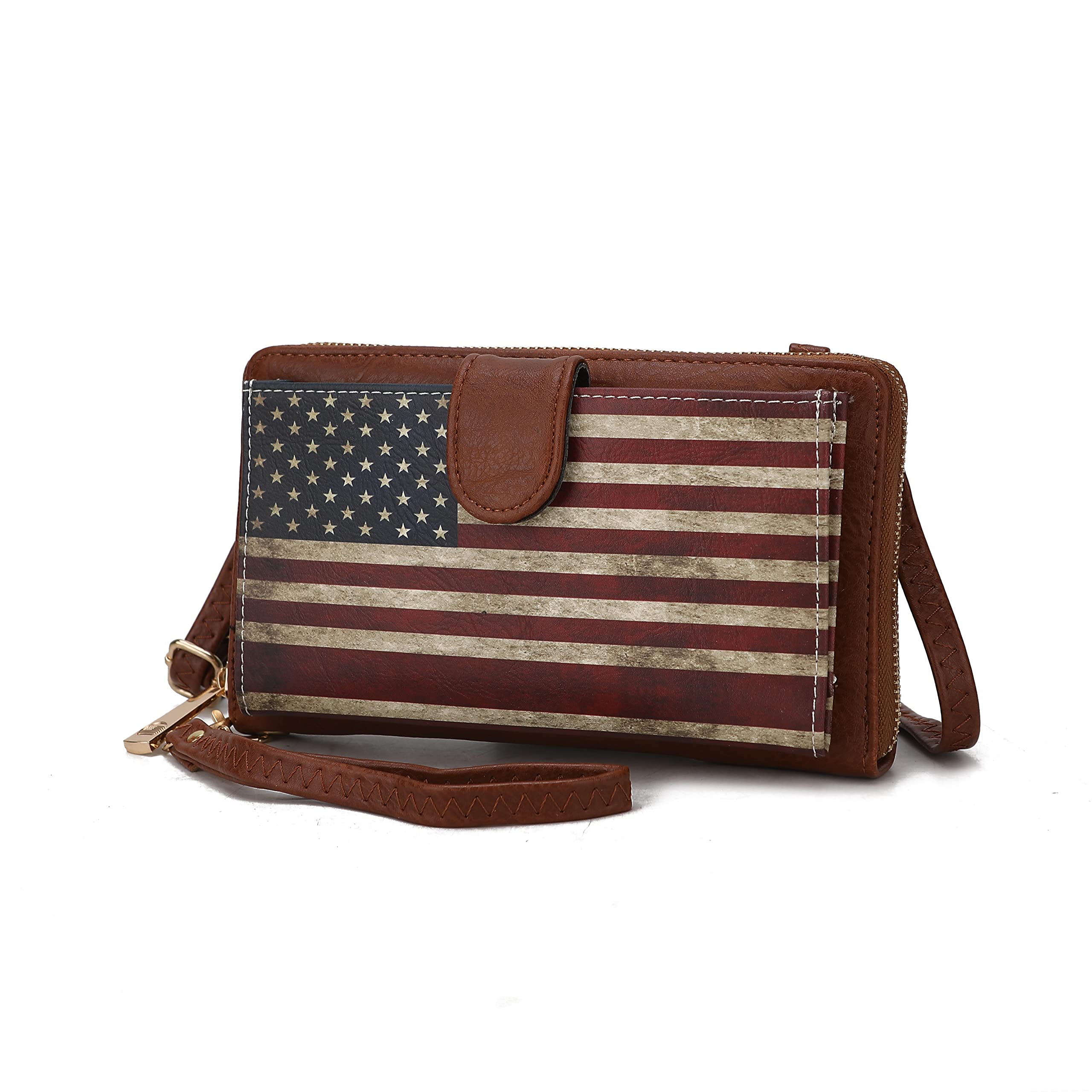MKF Collection Women's Vegan Leather Crossbody Phone Bag - Small Shoulder Purse with Wallet for iPhone, Samsung & Smartphones | Perfect for Travel, Shopping & Everyday Use
