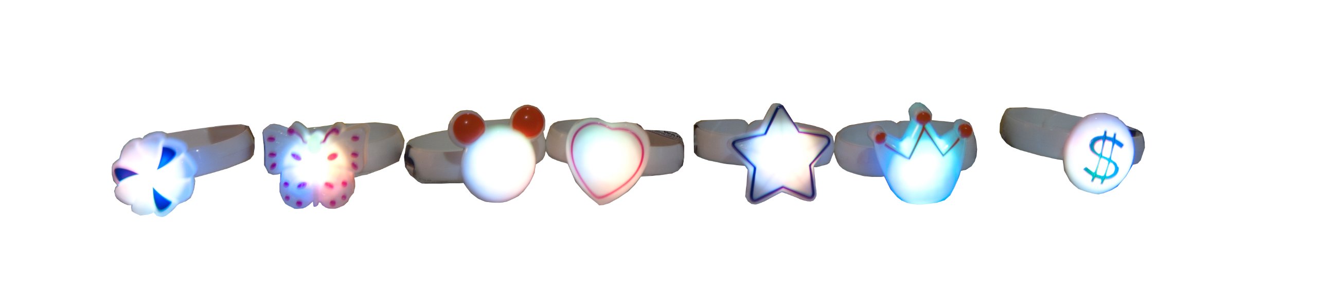 WGI Glow in The Dark Light Up Bracelets - Pack of 24 Colorful LED Party Bracelets for Concerts, Raves, Festivals & Night Events