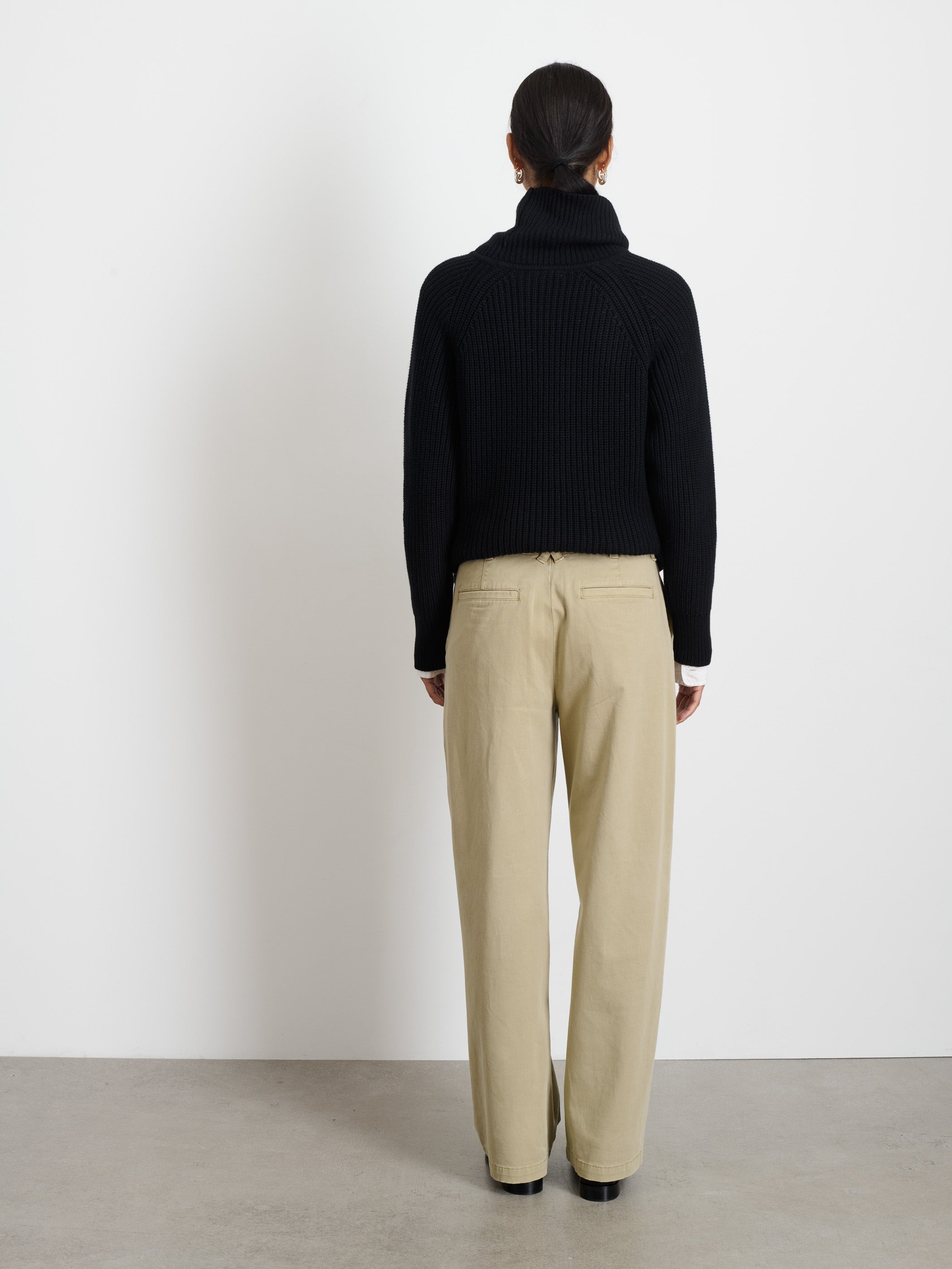 Marci Twill Trousers in Putty - Comfortable and Stylish Women's Pants for Work, Office, and Casual Wear