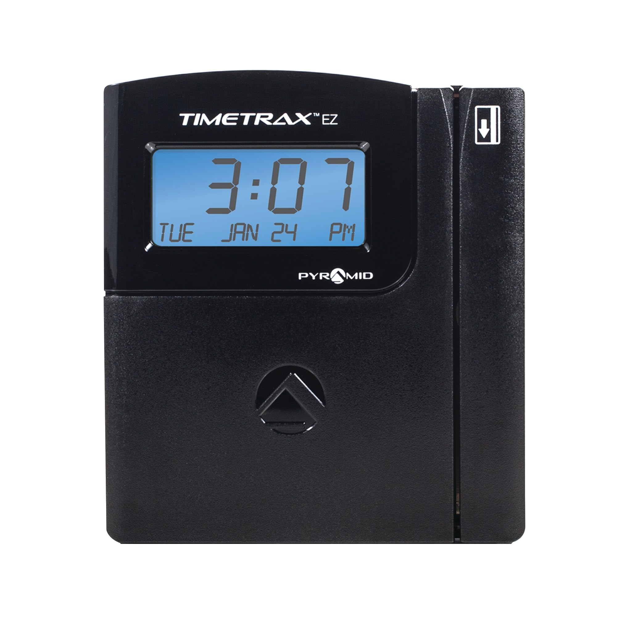Pyramid Time Systems - TimeTrax Automated Swipe Card Time Clock System with Software Download [TTEZEK] - Employee Time Tracking Terminal, 50 Swipe Cards, USB Cables & Quick Start Guide - Made in USA - Black - Ideal for Small Business Payroll & Workforce Management