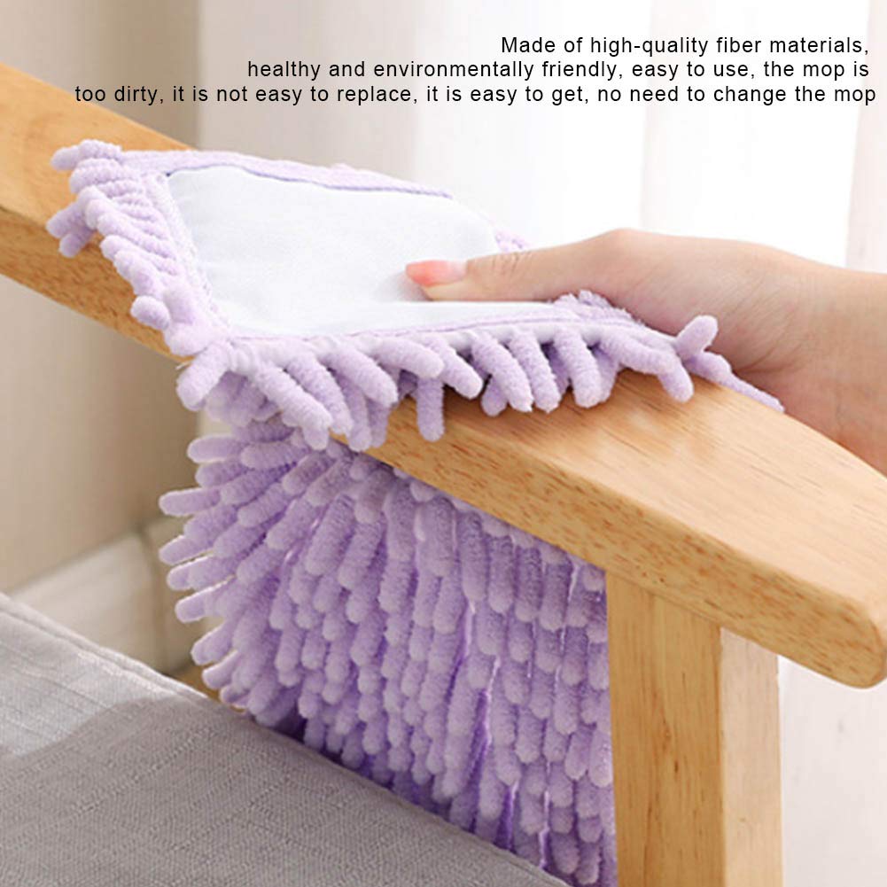Washable & Reusable Flat Mop Pads - Microfiber Floor Cleaning Pads Replacement for Hardwood, Tile & Laminate Floors - Perfect for Kitchen, Bathroom & Pet Hair Cleaning